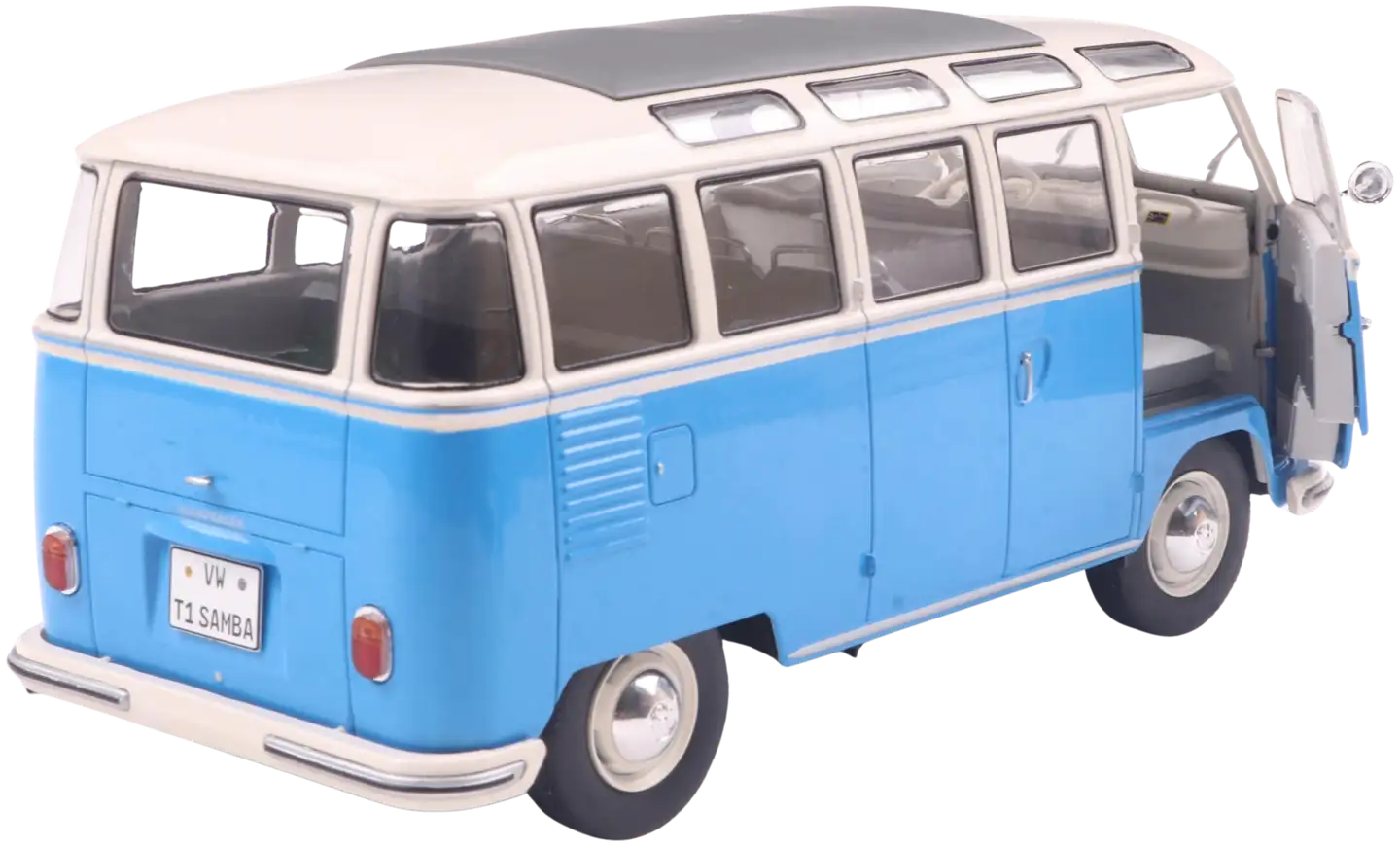 Solido 1:18 VW T1 21 WINDOWS b. blue/white, keräilyauto, pienoismalli - 6