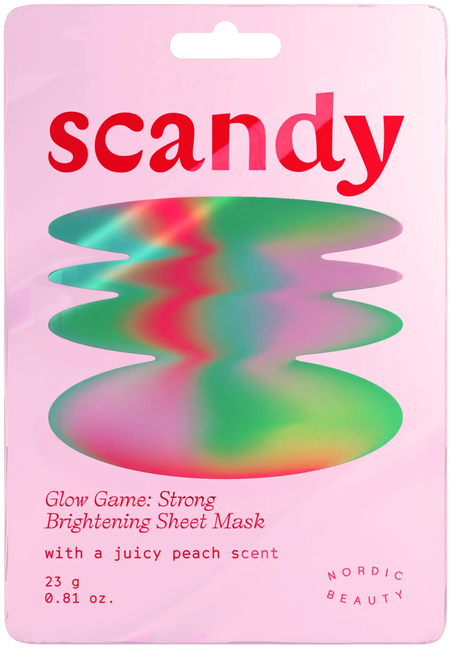 Scandy Glow Game: Strong Brightening Sheet Mask kasvonaamio 1 kpl