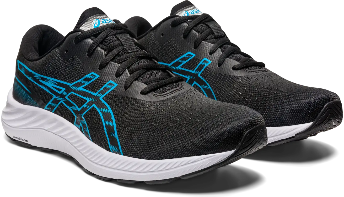 Asics miesten juoksujalkine Gel-Excite 9 - BLACK/ISLAND BLUE - 3