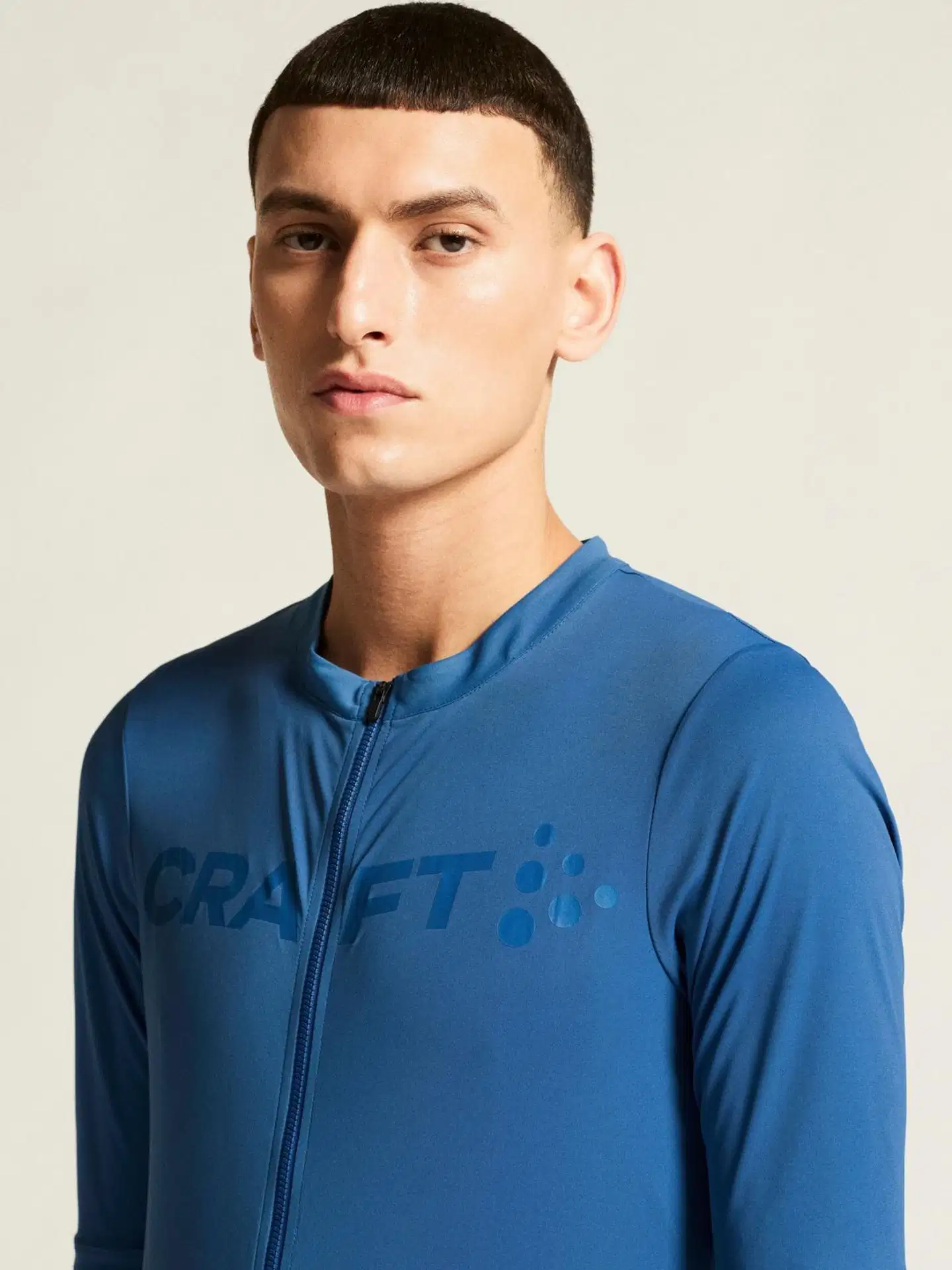 Craft miesten lyhythihainen pyöräilypaita endur logo - Water - 5