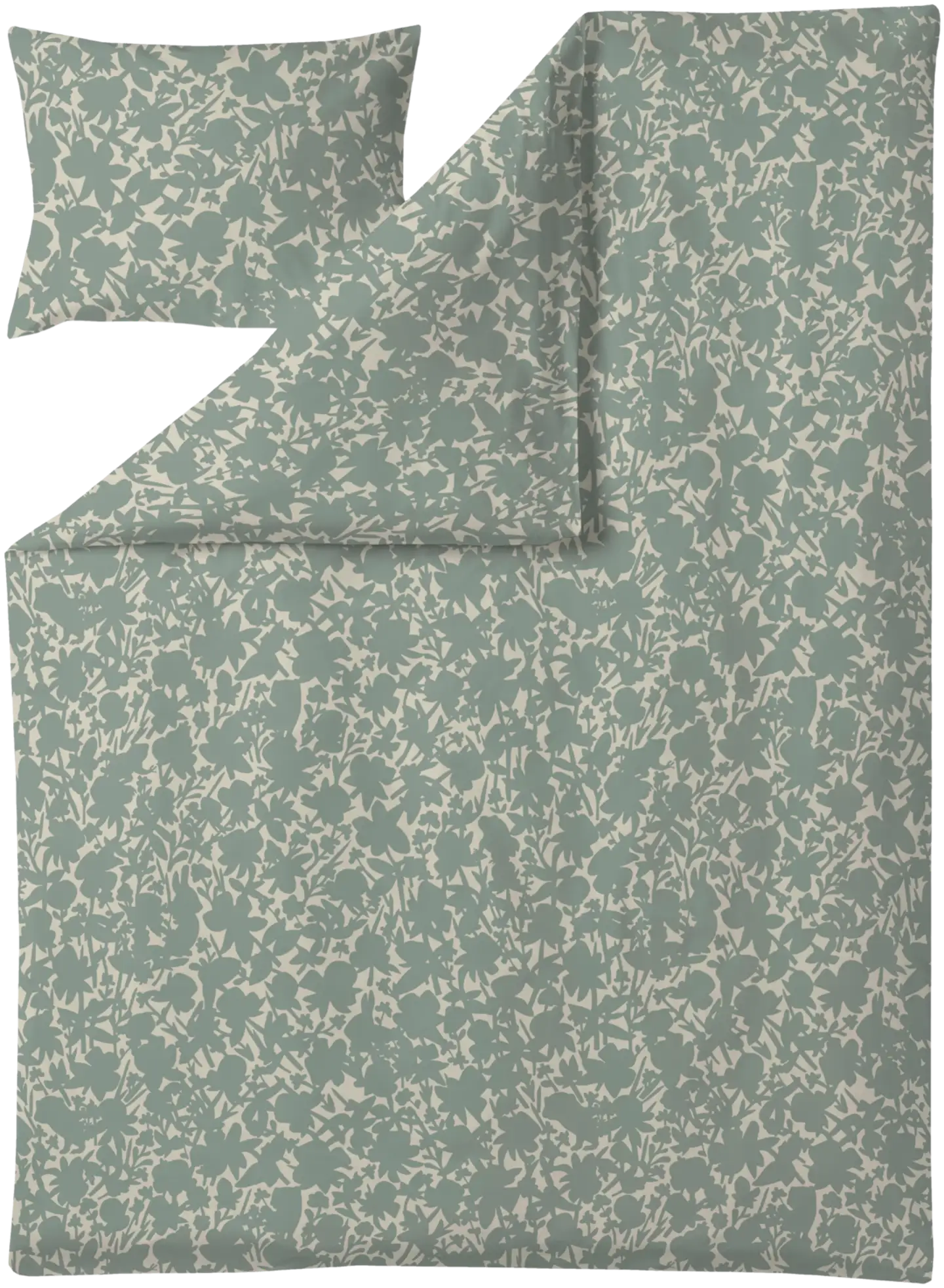 Finlayson satiini pussilakanasetti Katveessa 150X210+50X60 salvia - 1