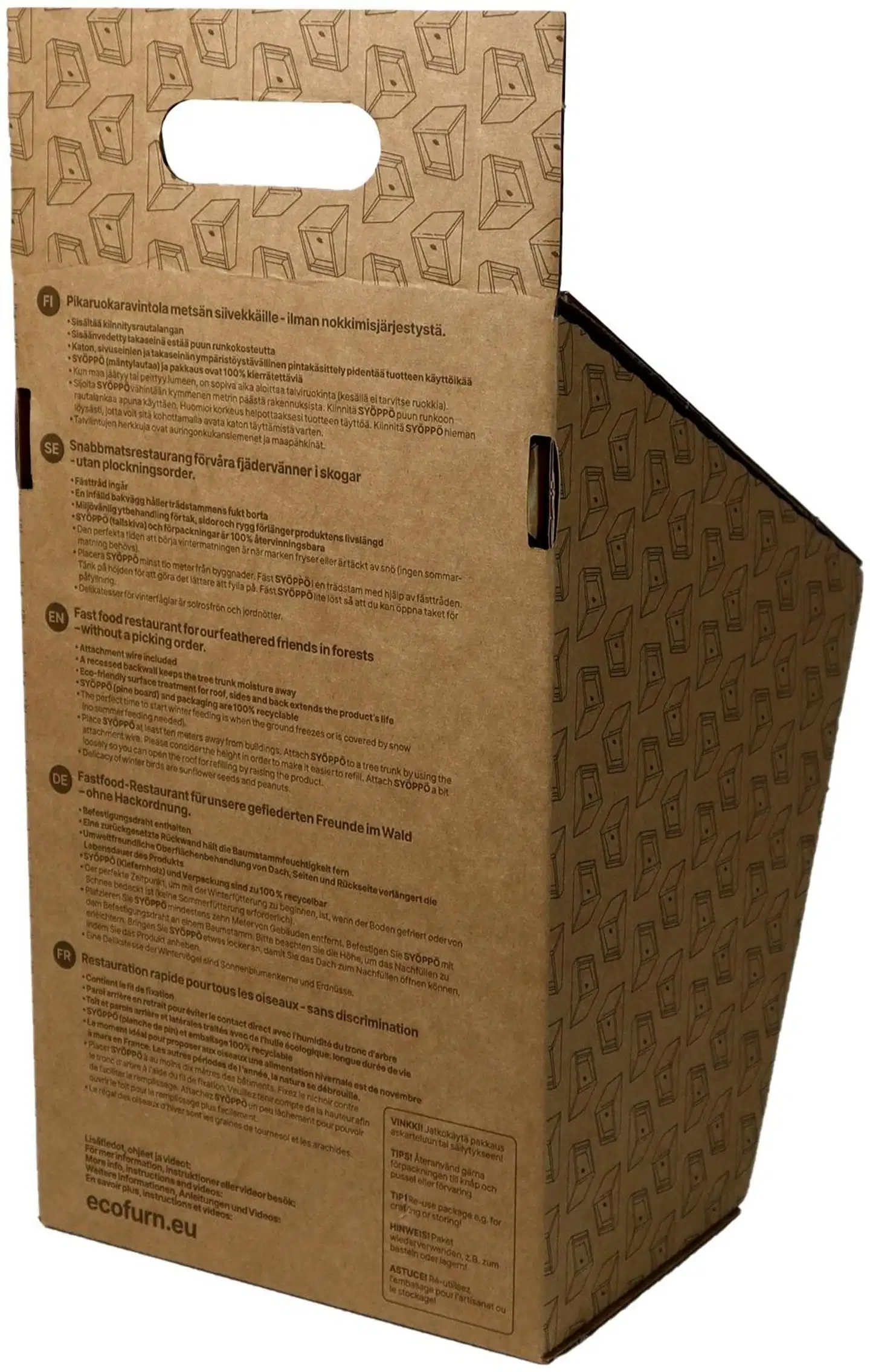 EcoFurn® SYÖPPÖ lintujen ruokintalaite, okra - 2