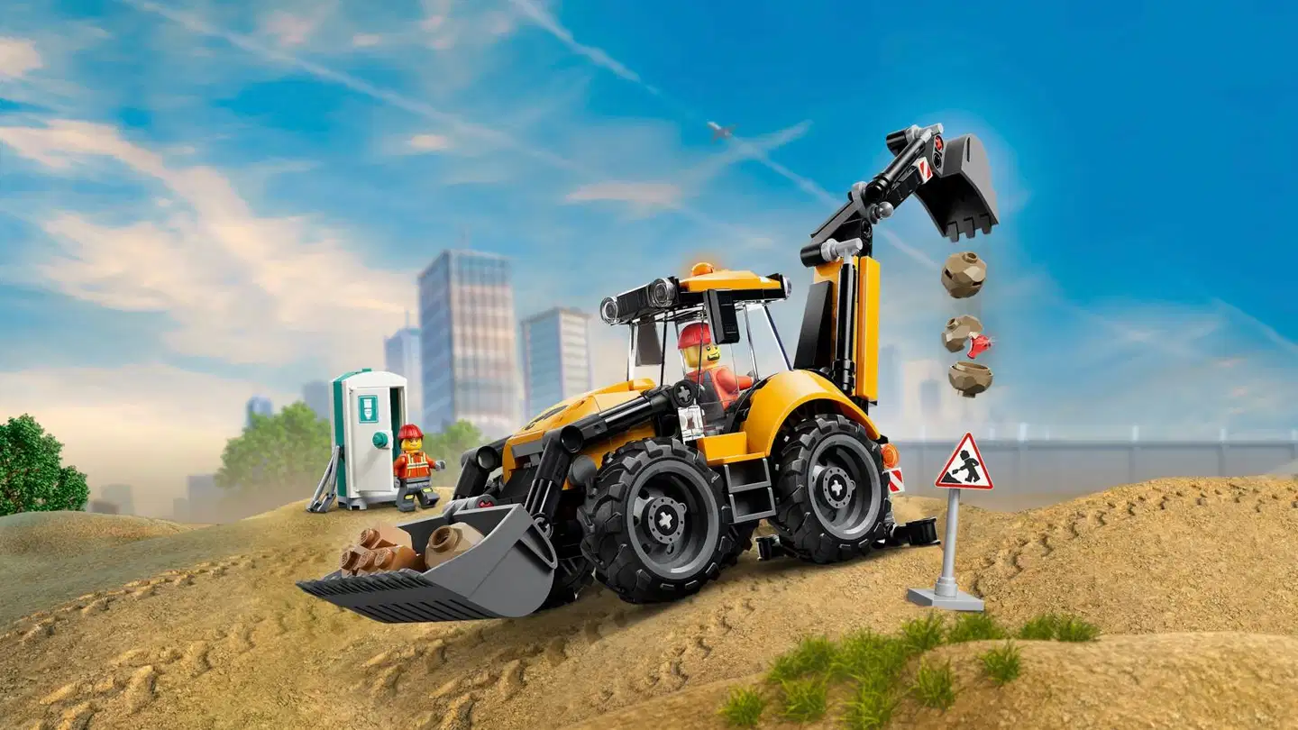 LEGO® City Great Vehicles 60480 Keltainen traktorikaivuri - 7