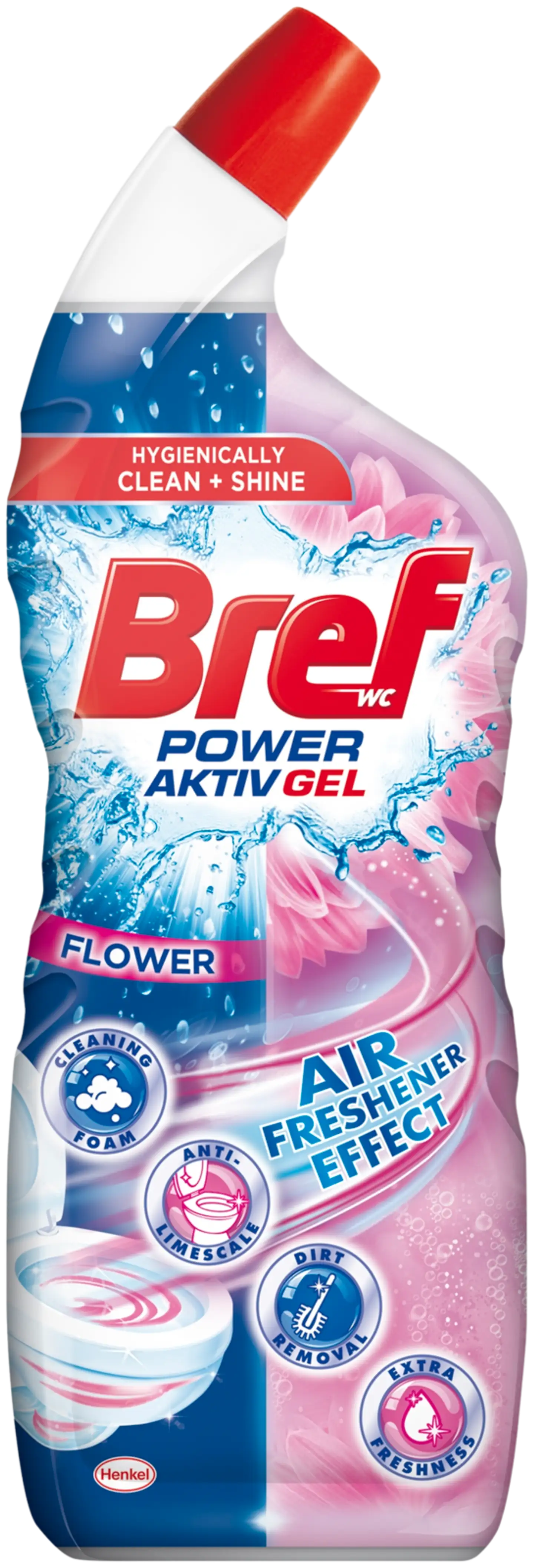 Bref 700ml Power Aktiv Gel Flower WC puhdistusaine