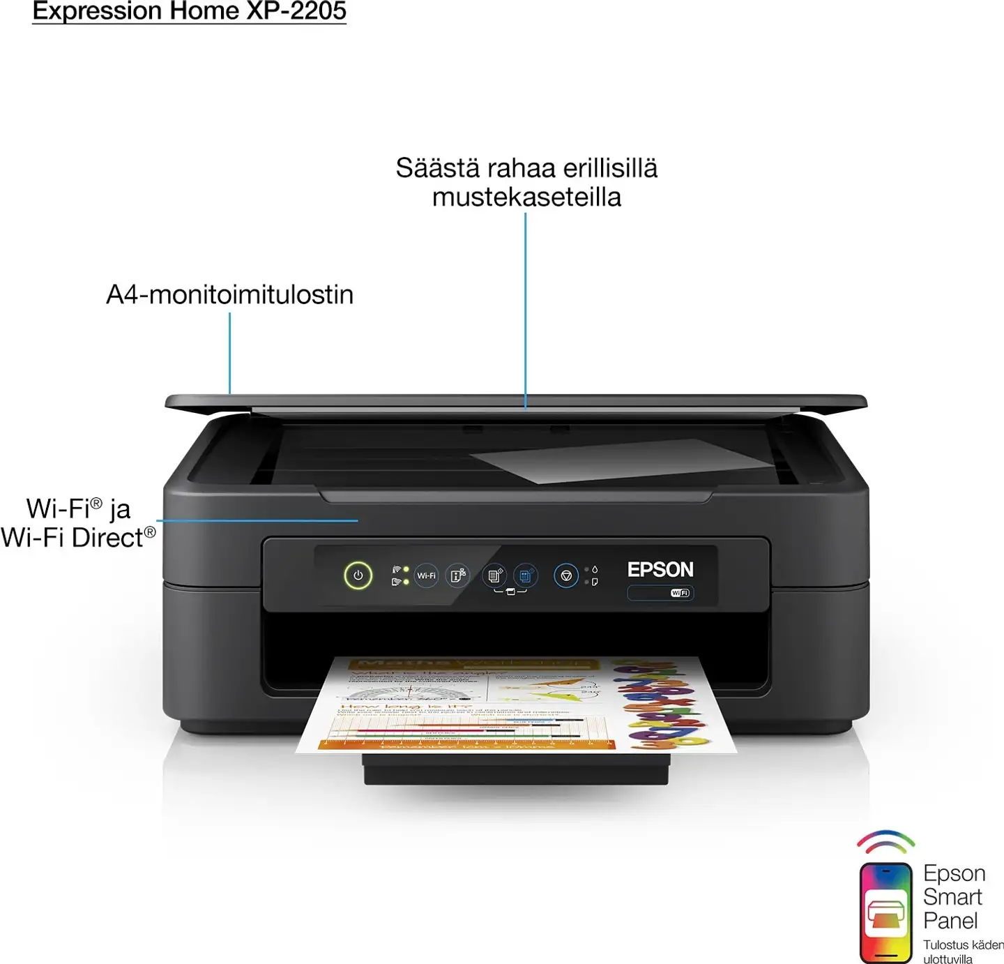 Epson Expression XP-2205 monitoimitulostin – mobiilitulostus - 2