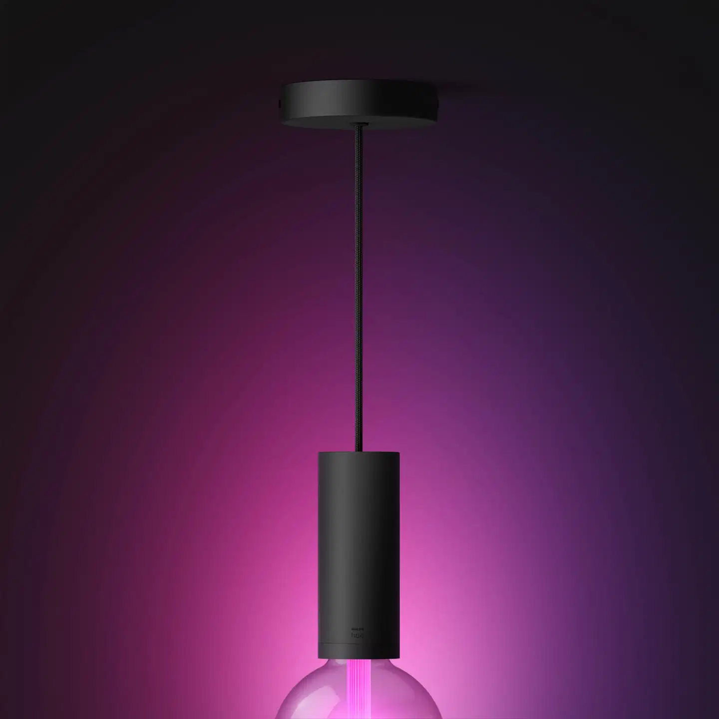 Philips Hue ripustusjohto Lightguide lampuille E27 kannalla musta - 2