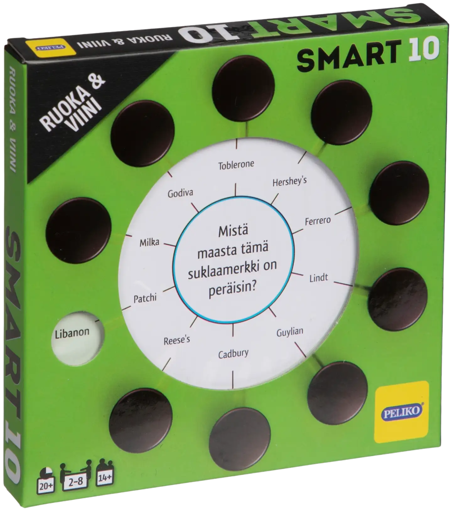 Peliko Smart10 teemakysymykset, erilaisia - 8