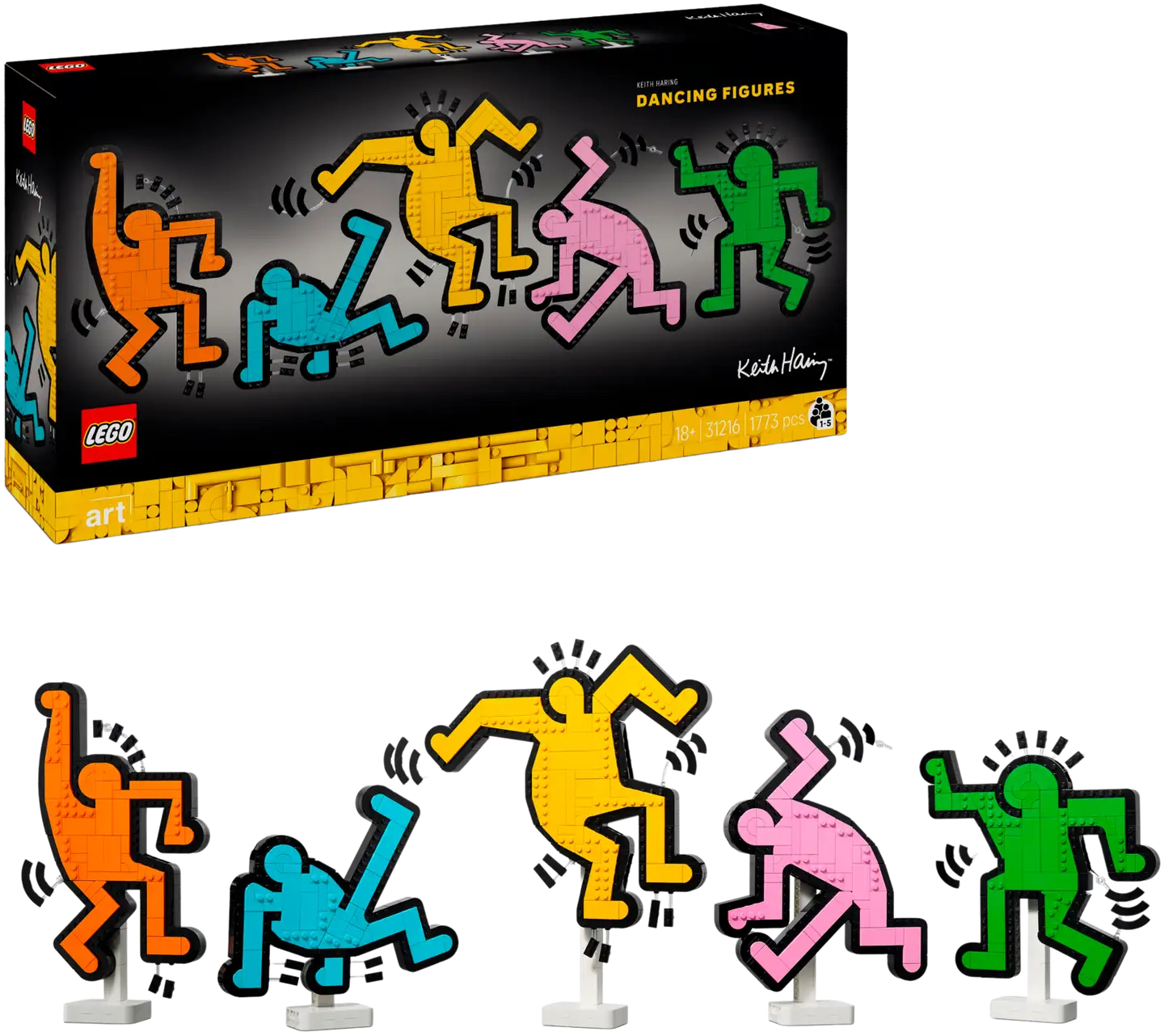 LEGO® Art 31216 Keith Haring – Tanssivat hahmot, Koriste - 1