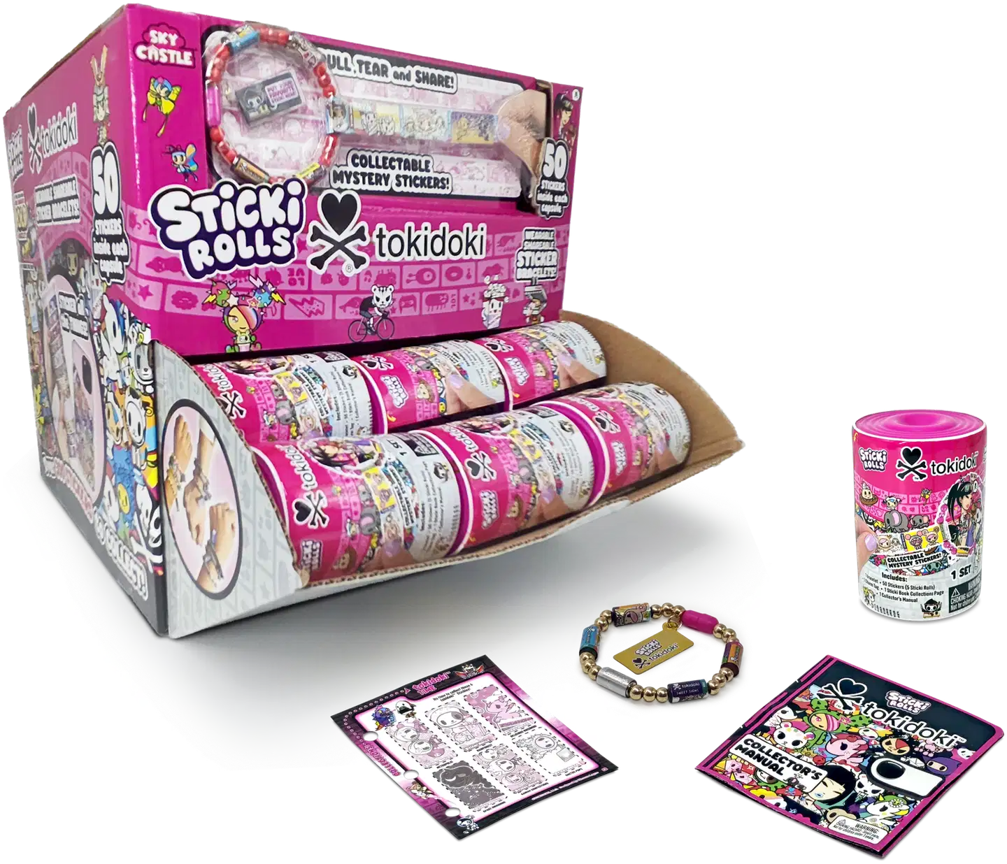 Sticki Rolls Tokidoki Tarrarannekoru Yllätyspakkaus 50 tarraa - 13