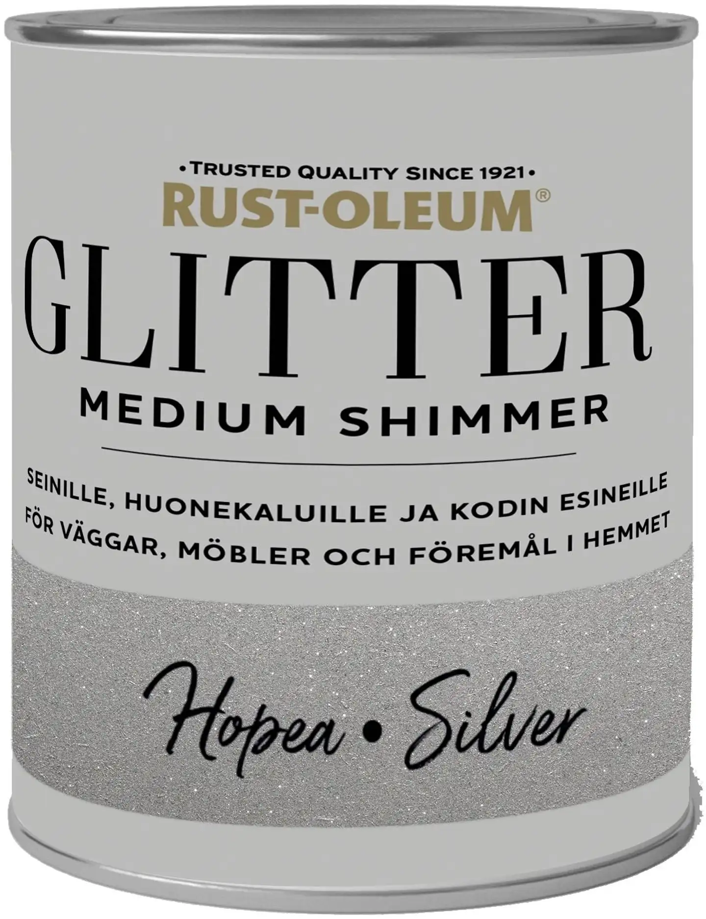 Rust-Oleum GlitterMedium shimmer 750ML Silver Seinämaali - 1