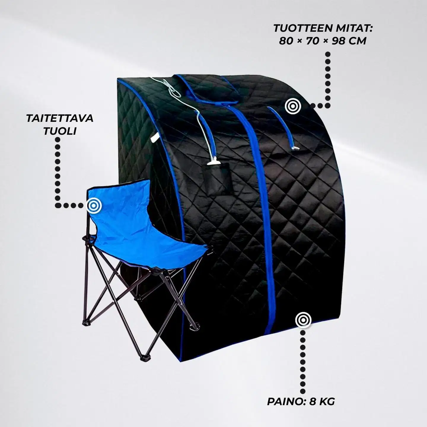 Lykke kannettava infrapunasauna s - 2