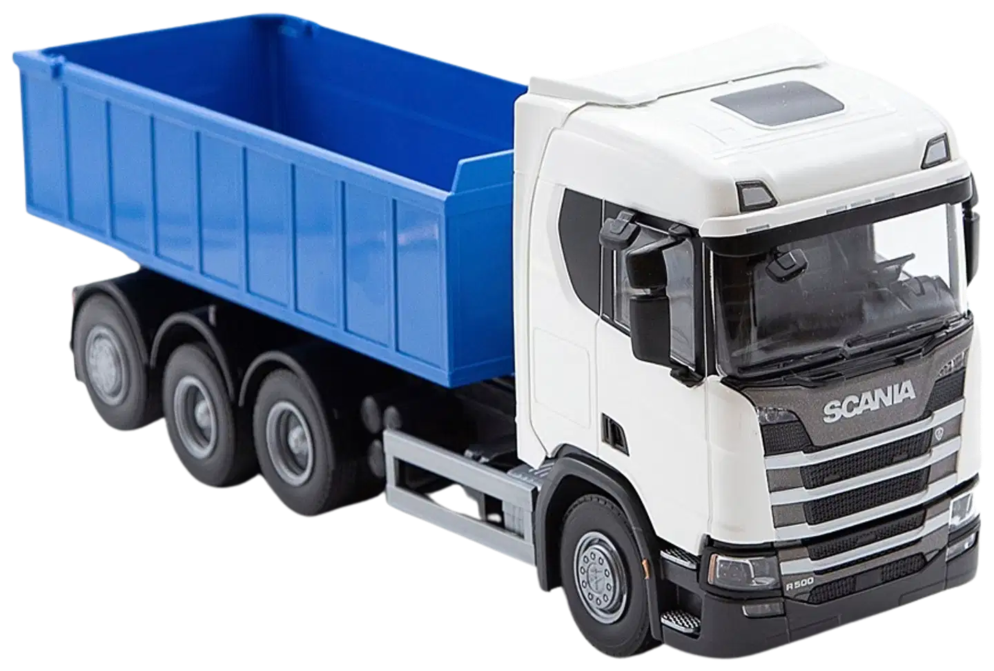 EMEK Scania CR vaihtolava-auto, värilajitelma, sininen ja valkoinen - 4