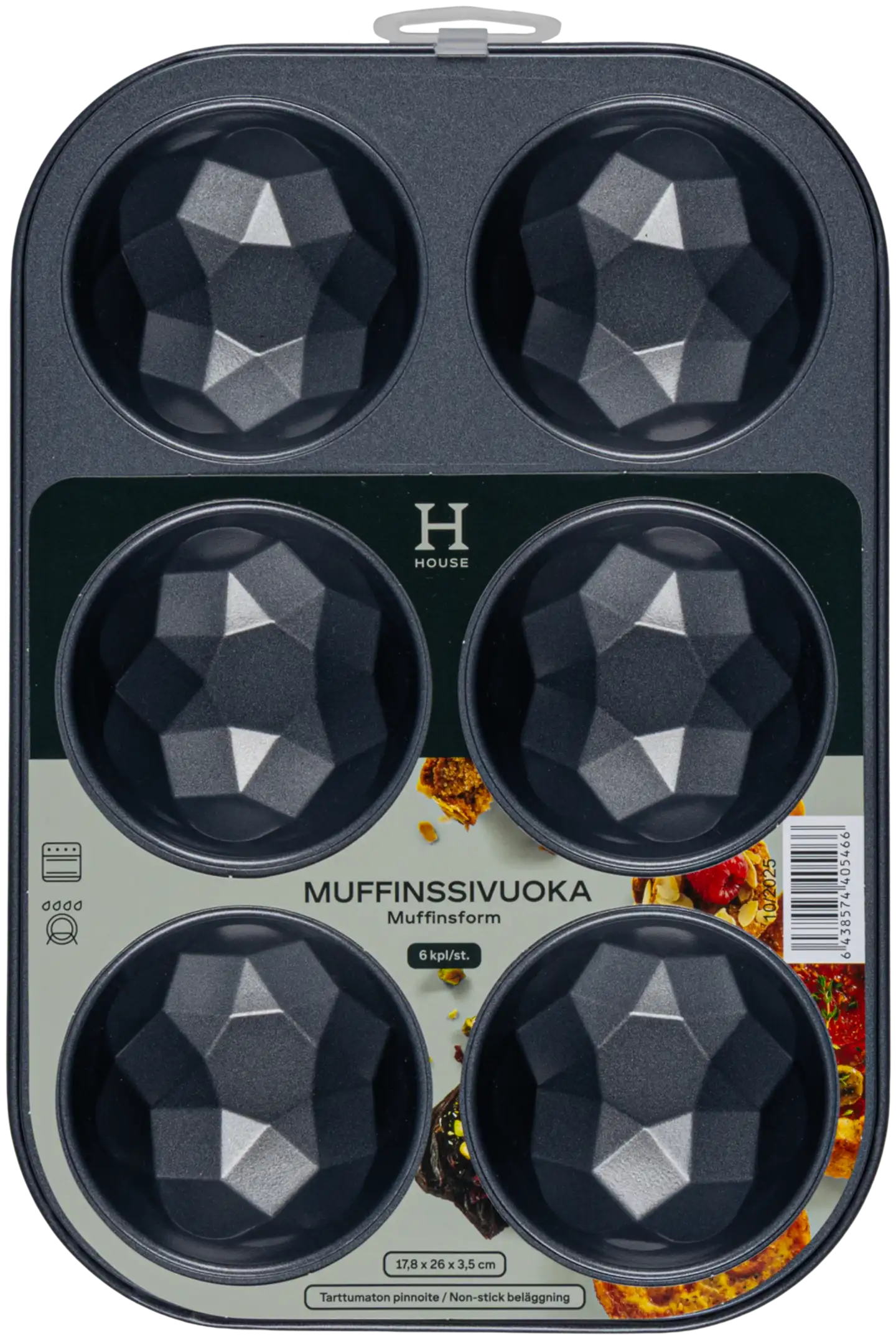 House muffinssivuoka kuvio 6 kpl