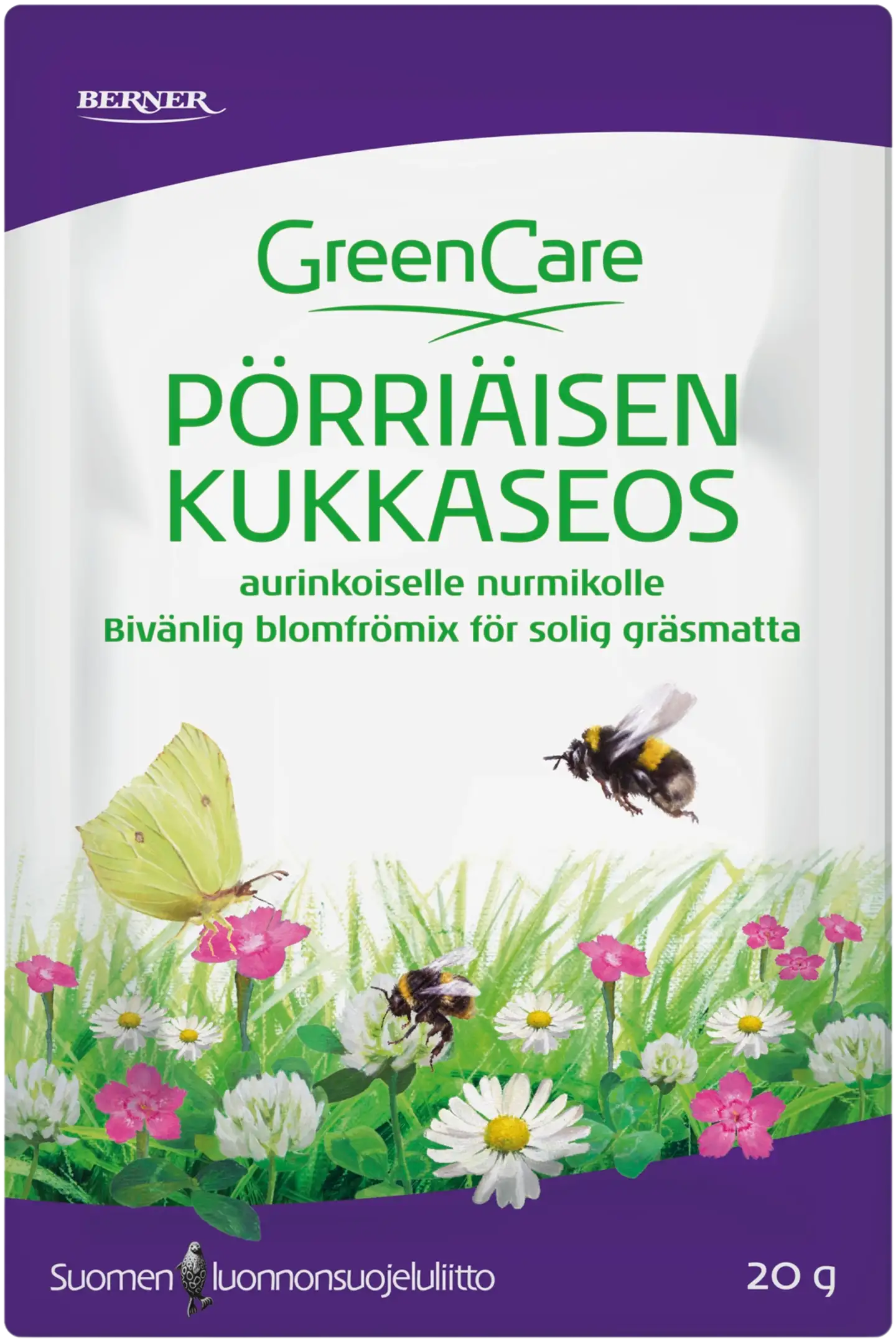 GreenCare Pörriäisen kukkaseos aurinkoiselle nurmikolle 20 g