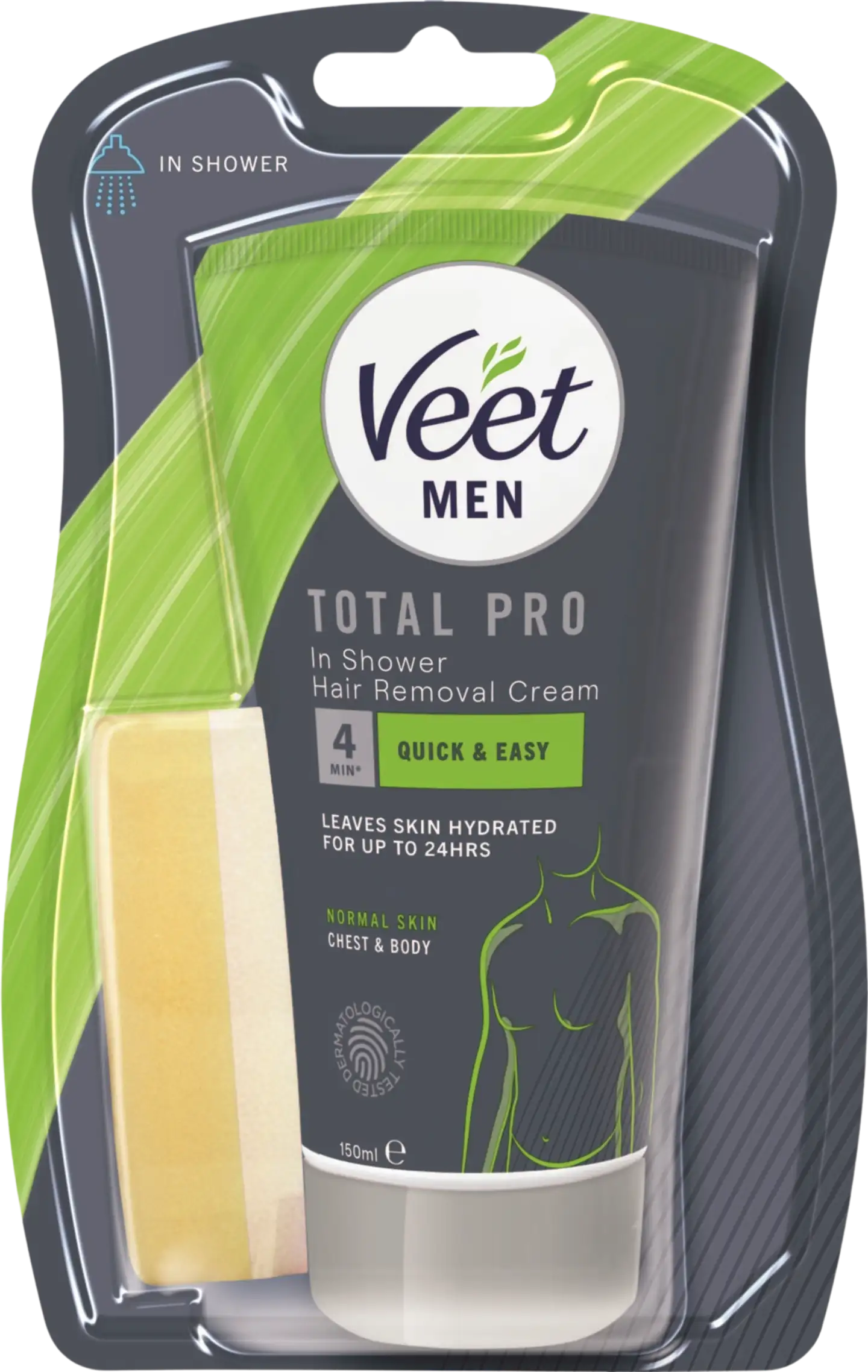 Veet Men Total Pro In Shower Ihokarvanpoistovoide 150 ml