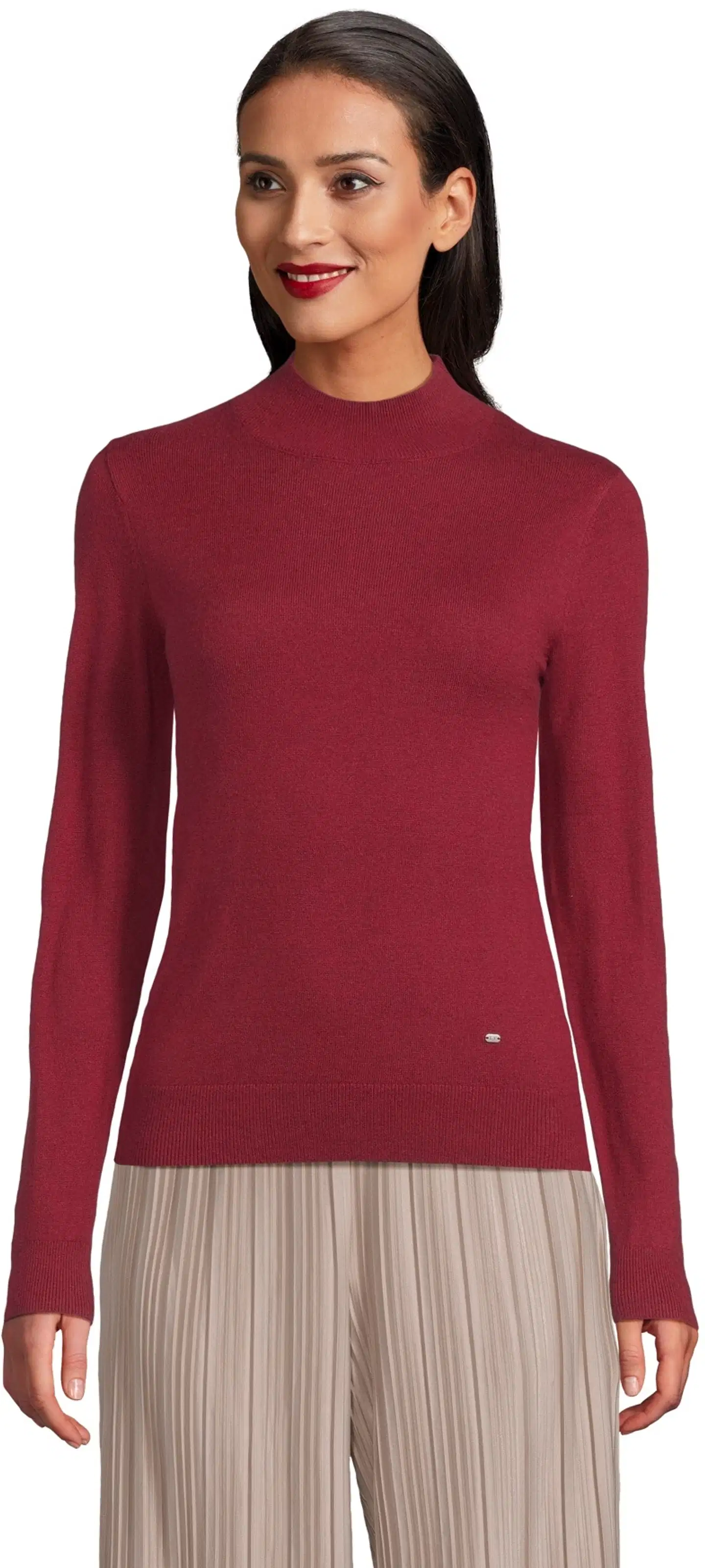 London Fog naisten merinopoolo 213L263603 - wine red - 1
