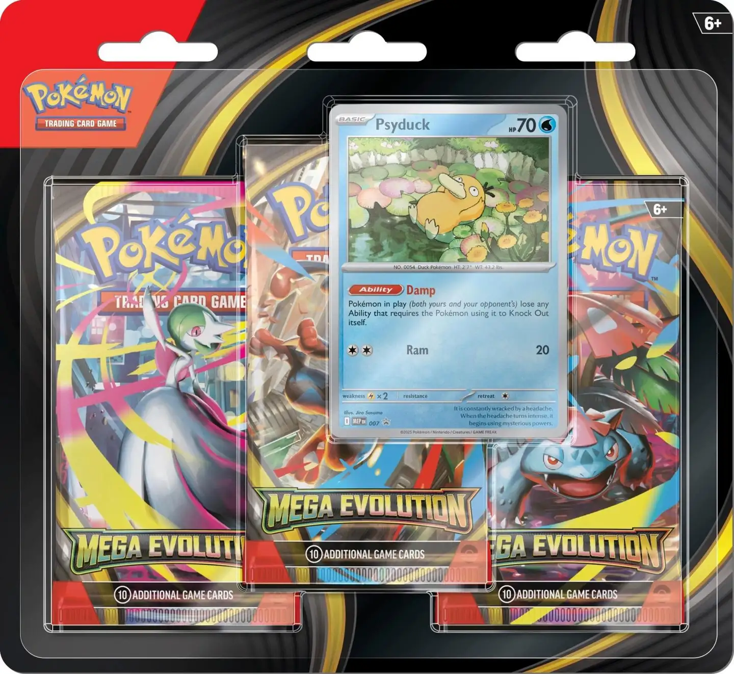 Pokemon Mega Evolution 3 pack -paketti Golduck keräilykortit