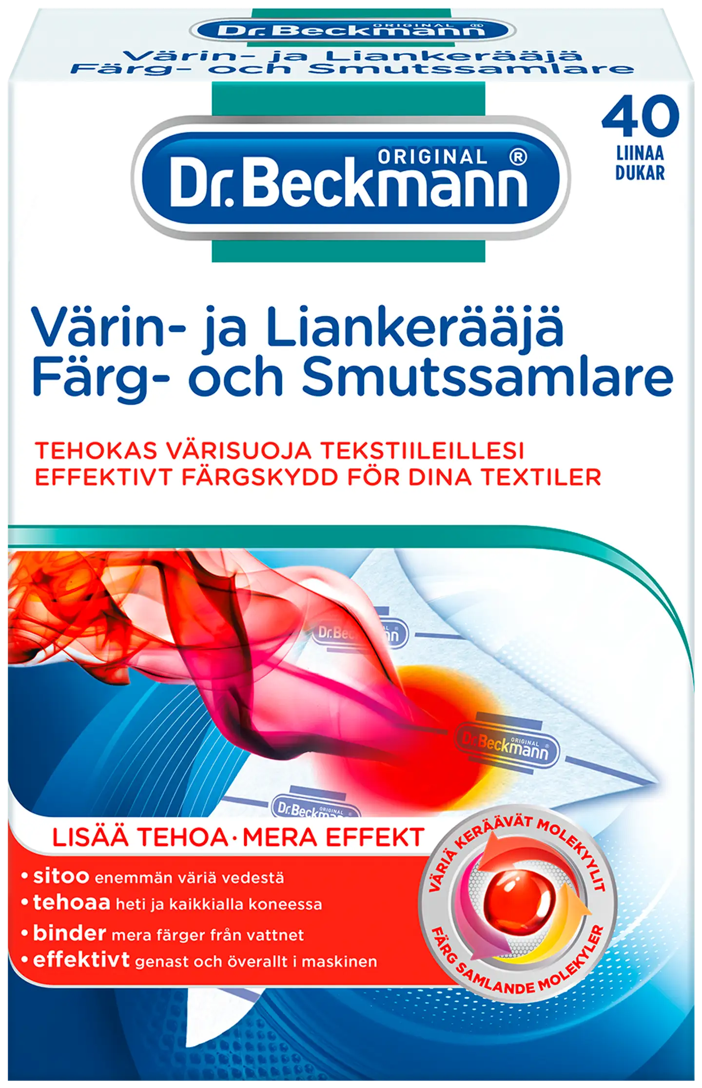 Dr Beckmann 40kpl Värin- ja liankerääjä