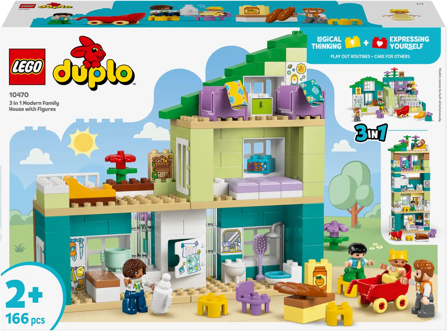 LEGO® DUPLO Town 10470 Nykyaikainen omakotitalo ja hahmot 3in1 - 5