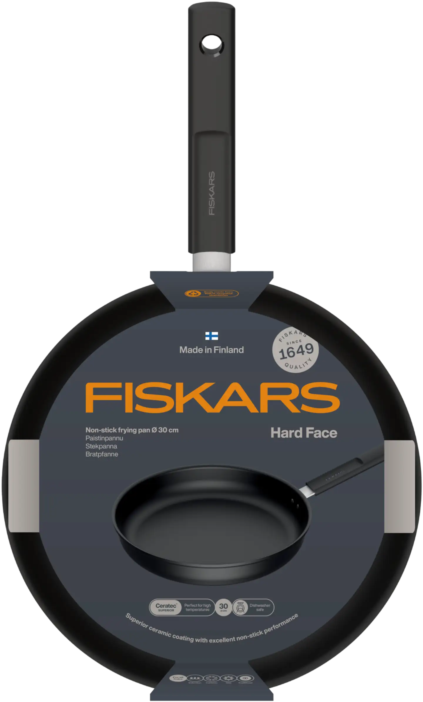 Fiskars Hard Face paistinpannu 30 cm - 4