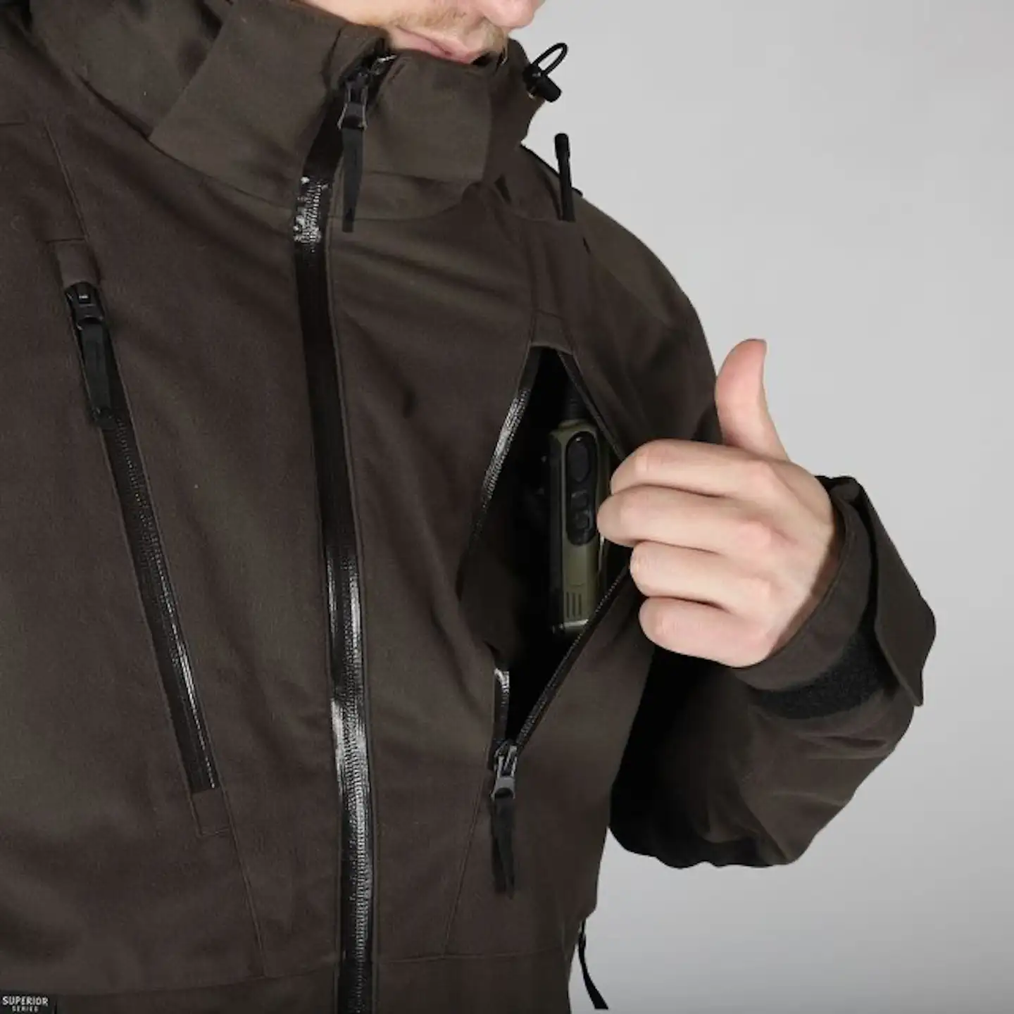Alaska 1795 miesten metsästystakki Superior Pro - brown-black - 4