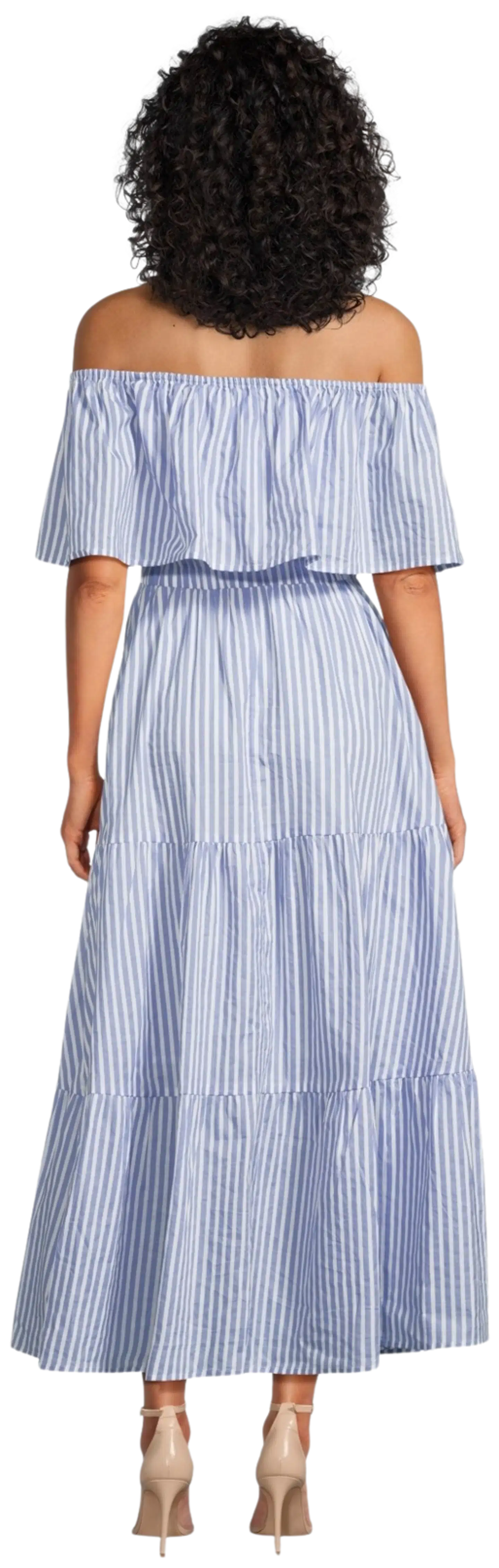 Margaux Riviera naisten mekko HYP-007 - BLUE & WHITE STRIPE - 3