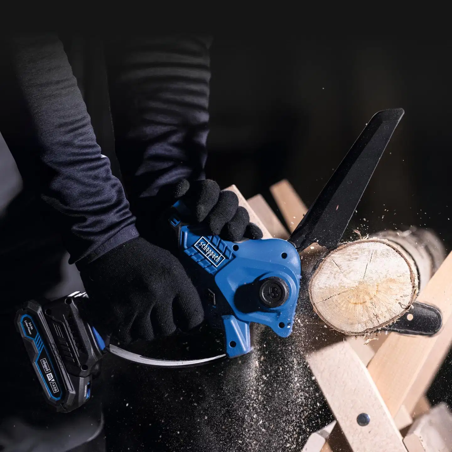 Scheppach akkuoksasaha BC-PS150-X - SET S - 2