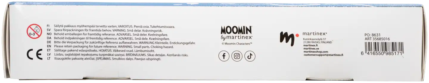 Moomin by Martinex lelujoulukalenteri 2026 - 4