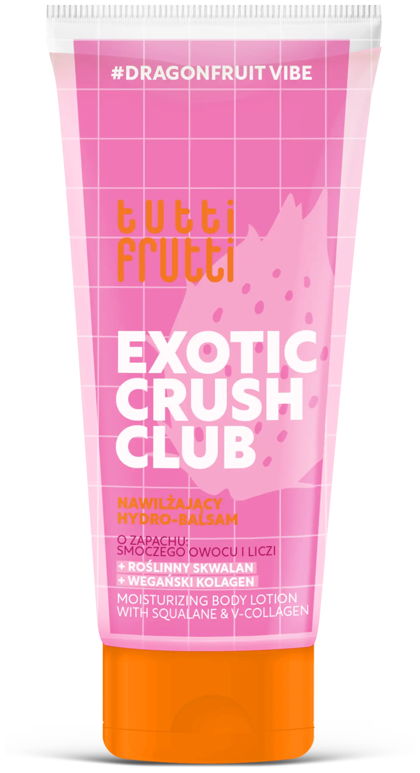 Tutti Frutti Exotic Crush Club vartalovoide lohikäärmehedelmä, skvalaani ja v-kollageeni 200 ml