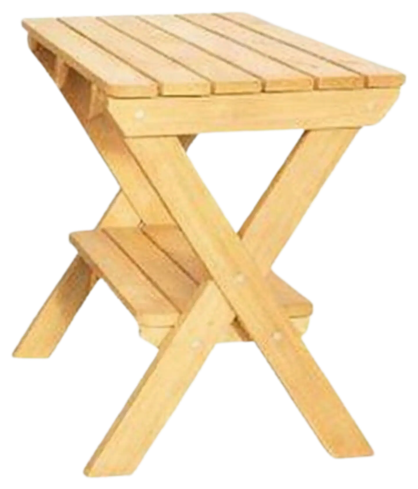 Roosa apupöytä 70x45cm, korkeus 70cm, kestopuu vihreä - 1