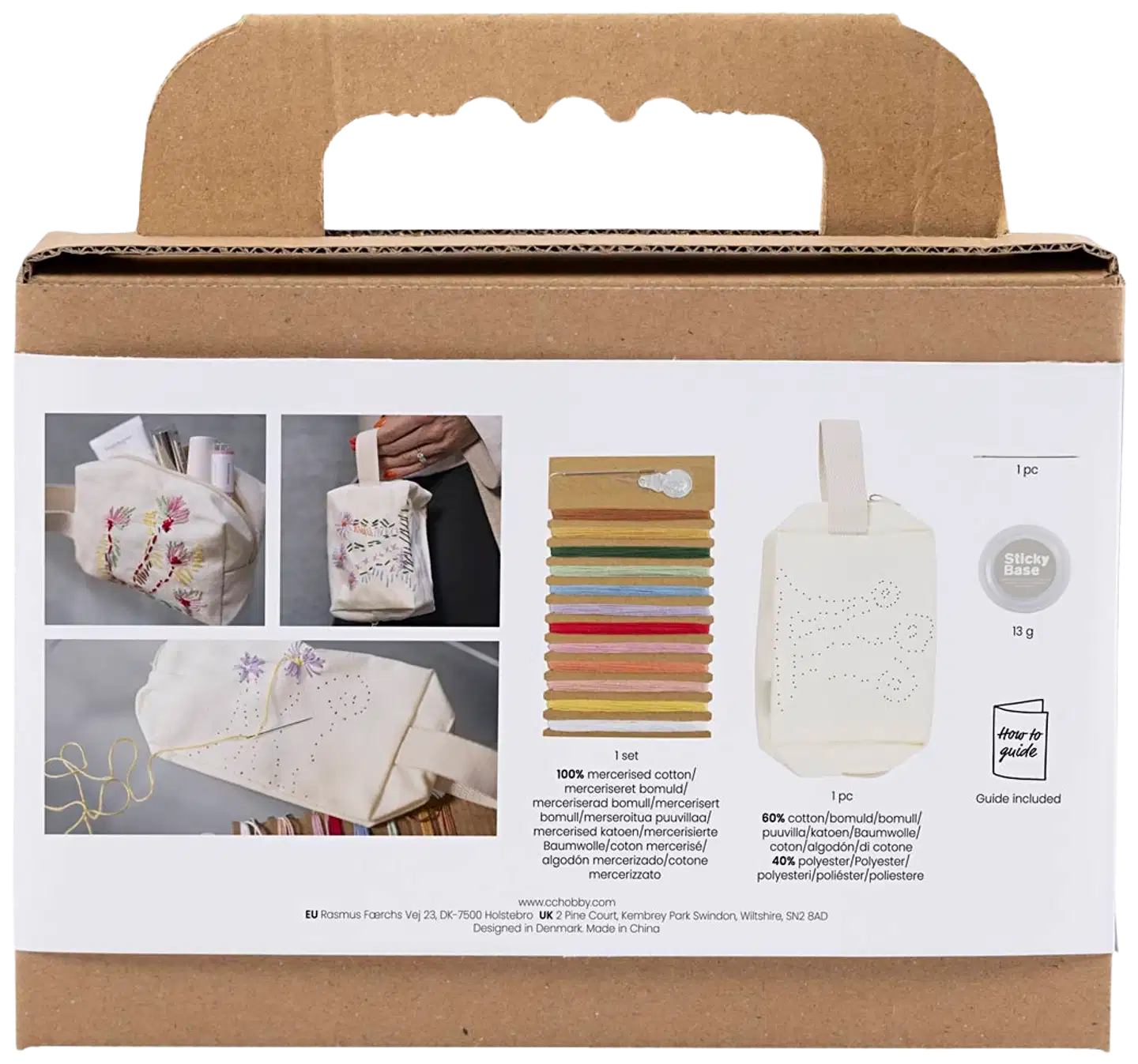 Creativ Company askartelusetti mini kirjailu meikkipussi - 2