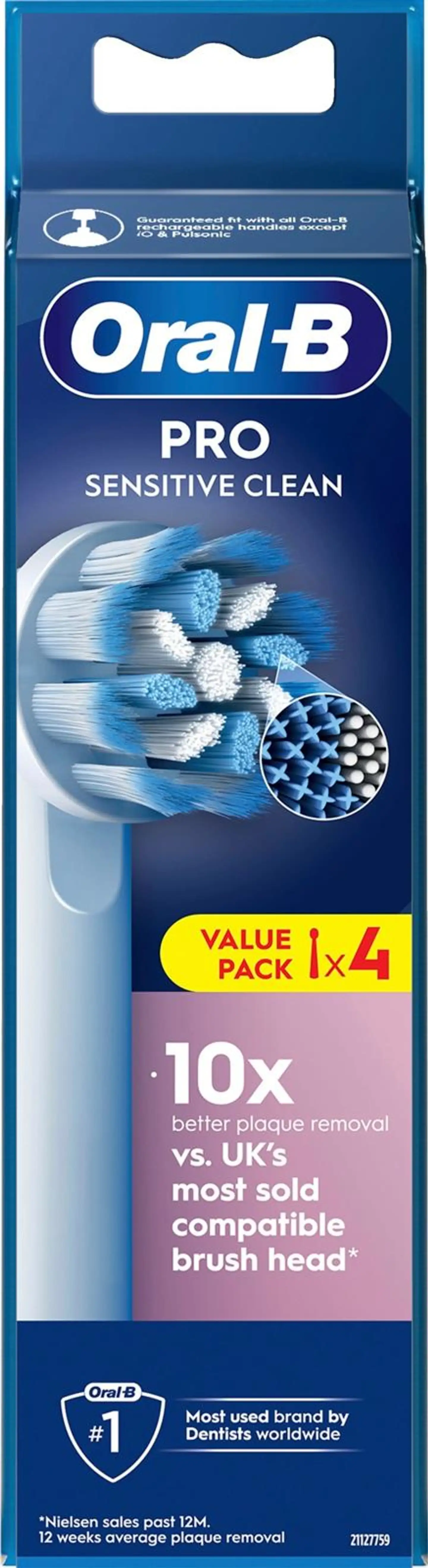 Oral-B  Sensitive Clean & Care 4kpl vaihtoharja