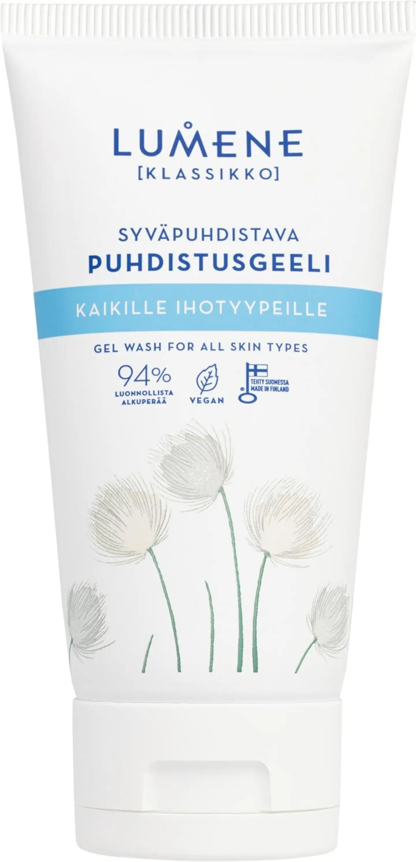 Lumene KLASSIKKO Syväpuhdistava puhdistusgeeli kaikille ihotyypeille 150ml