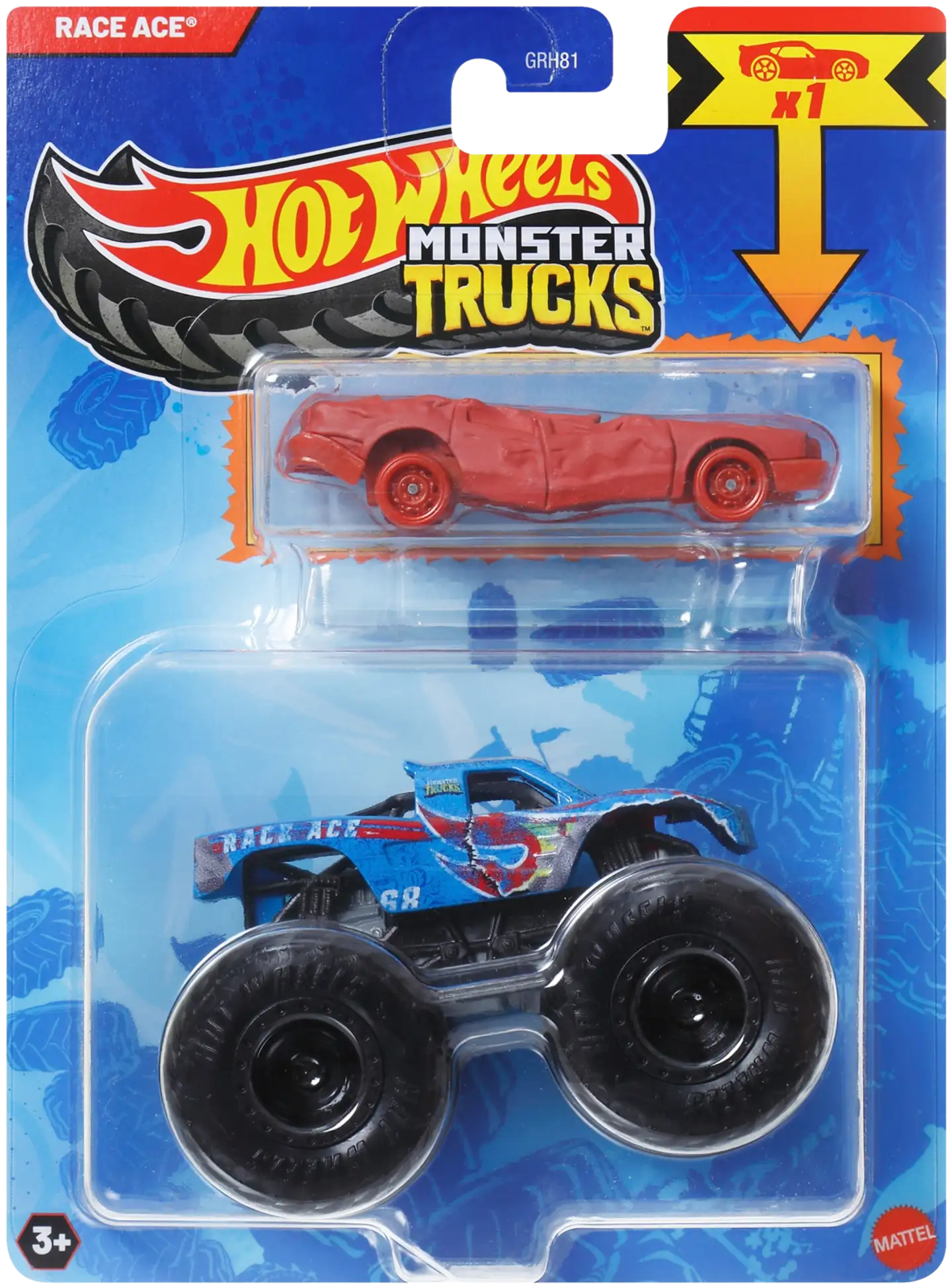 Hot Wheels monsteriauto + pikkuauto - 11