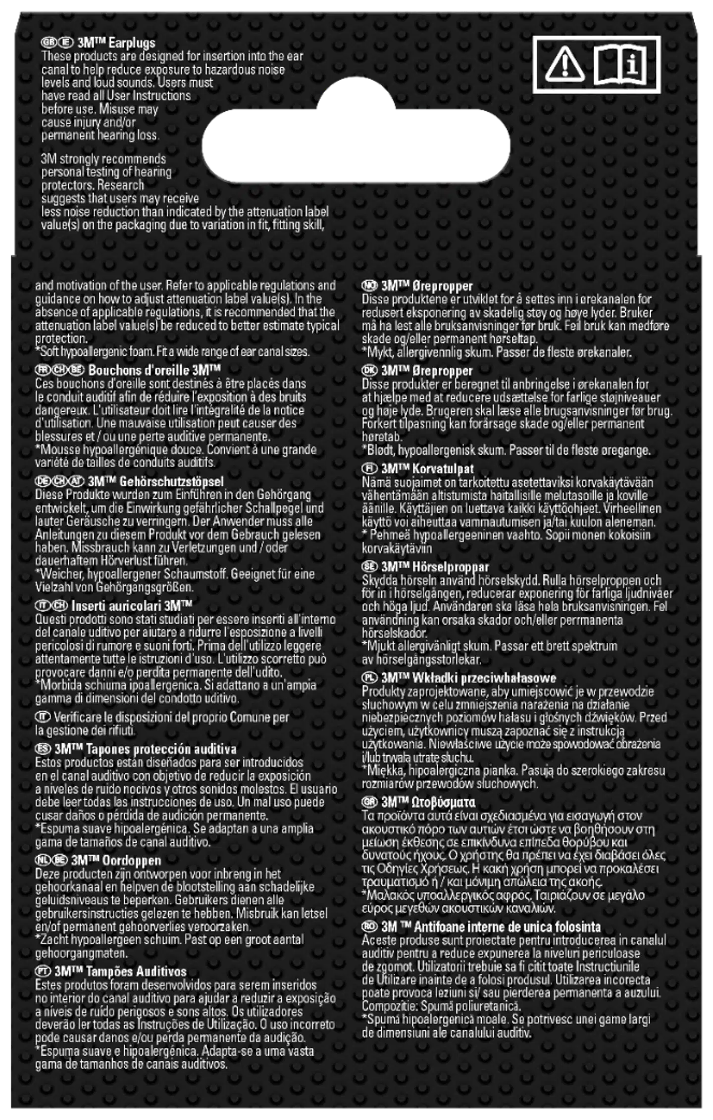 3M™ korvatulpat 1100, pehmeä vaahto, SNR-arvo 35 dB, oranssi, 30 paria/pakkaus - 3