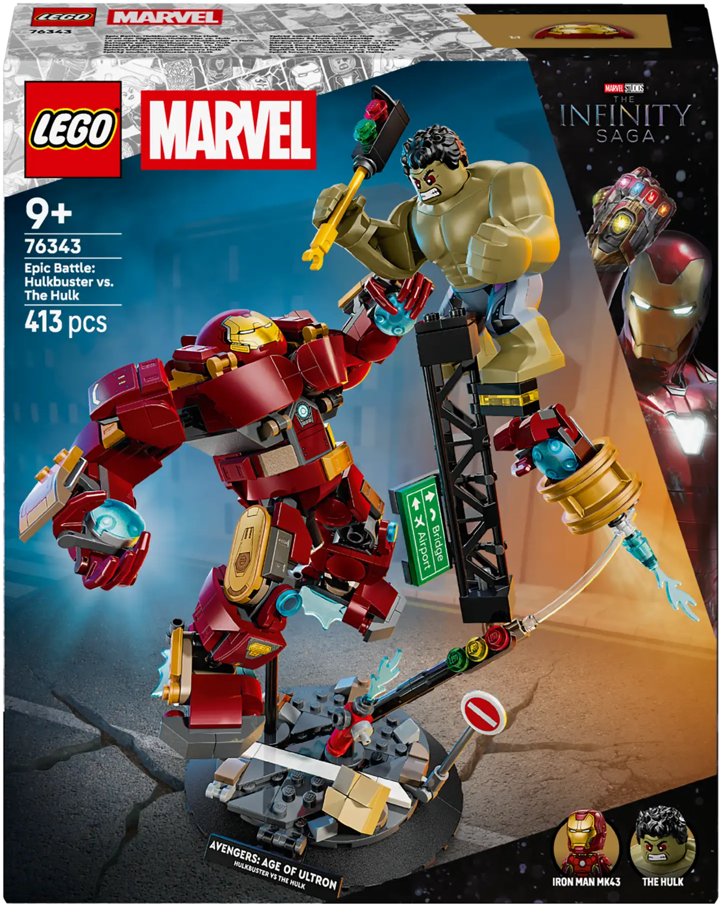 LEGO® Super Heroes Marvel 76343 Eeppinen taistelu: Hulkbuster vastaan Hulk - 3