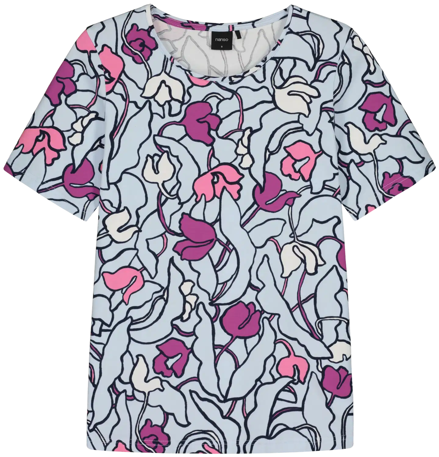 Nanso naisten t-paita Iiris - Vaaleansininen