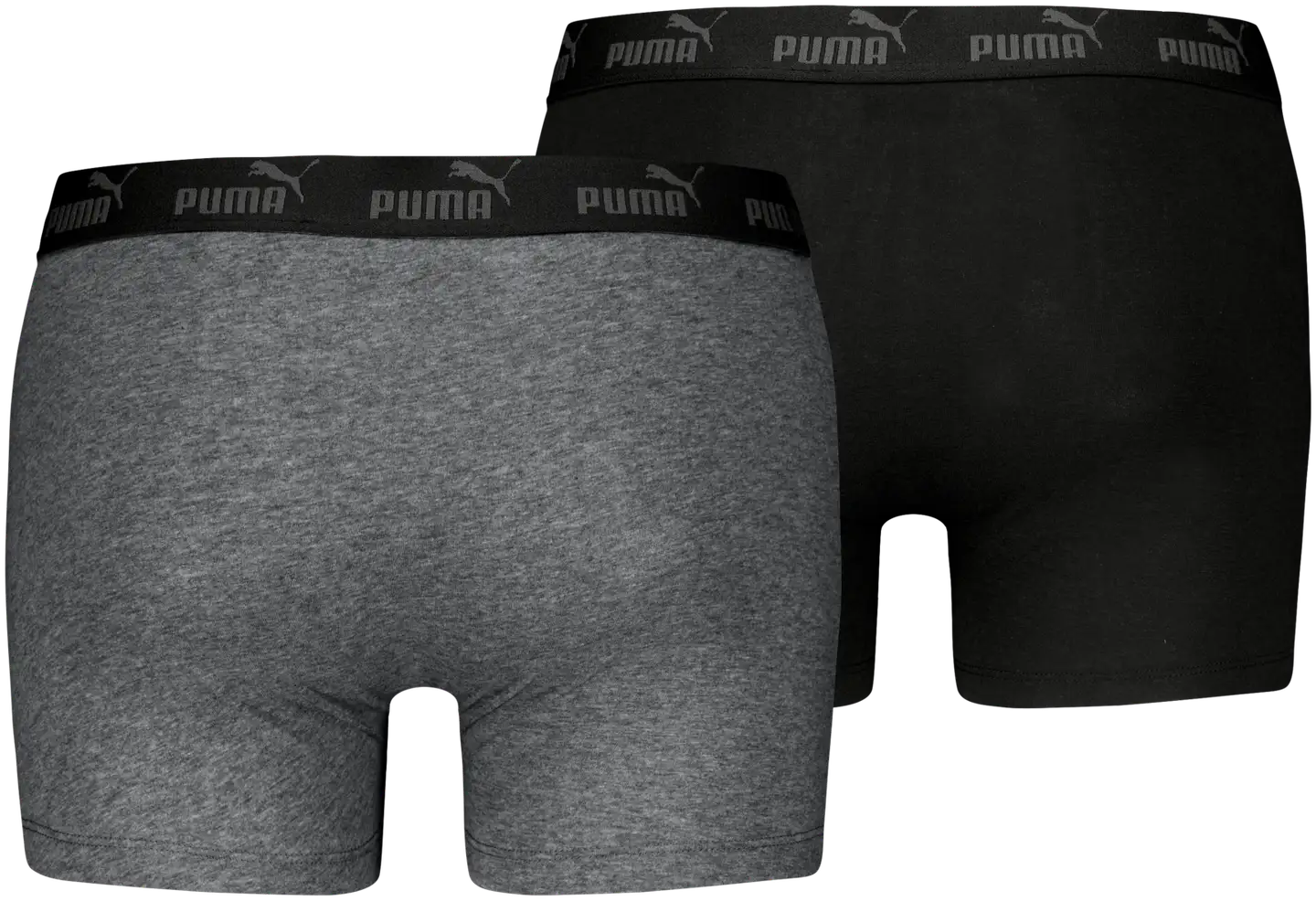 Puma Elements miesten basic boxerit 2-pack - Grey Melange / Black - 6