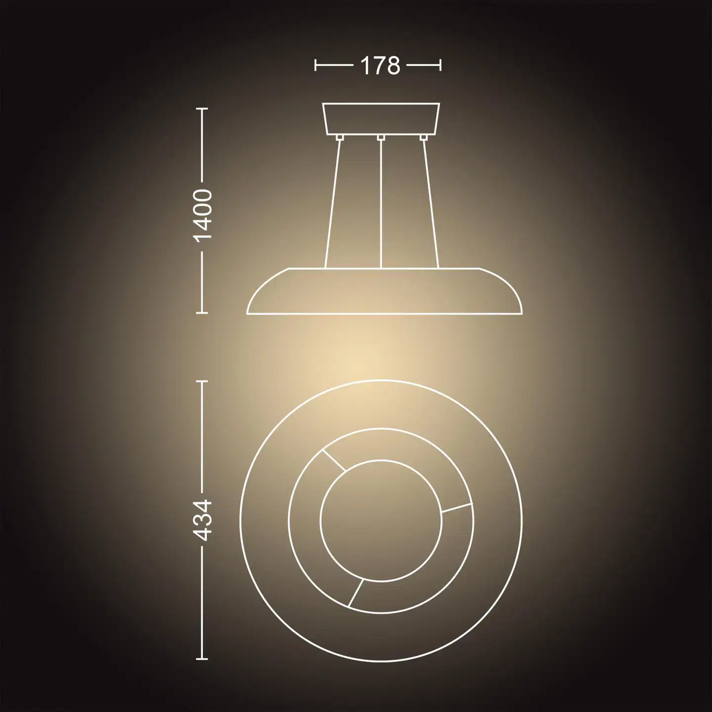 Philips Hue Amaze -riippuvalaisin 25W 2200-6500K 2900LM valkoinen - 3