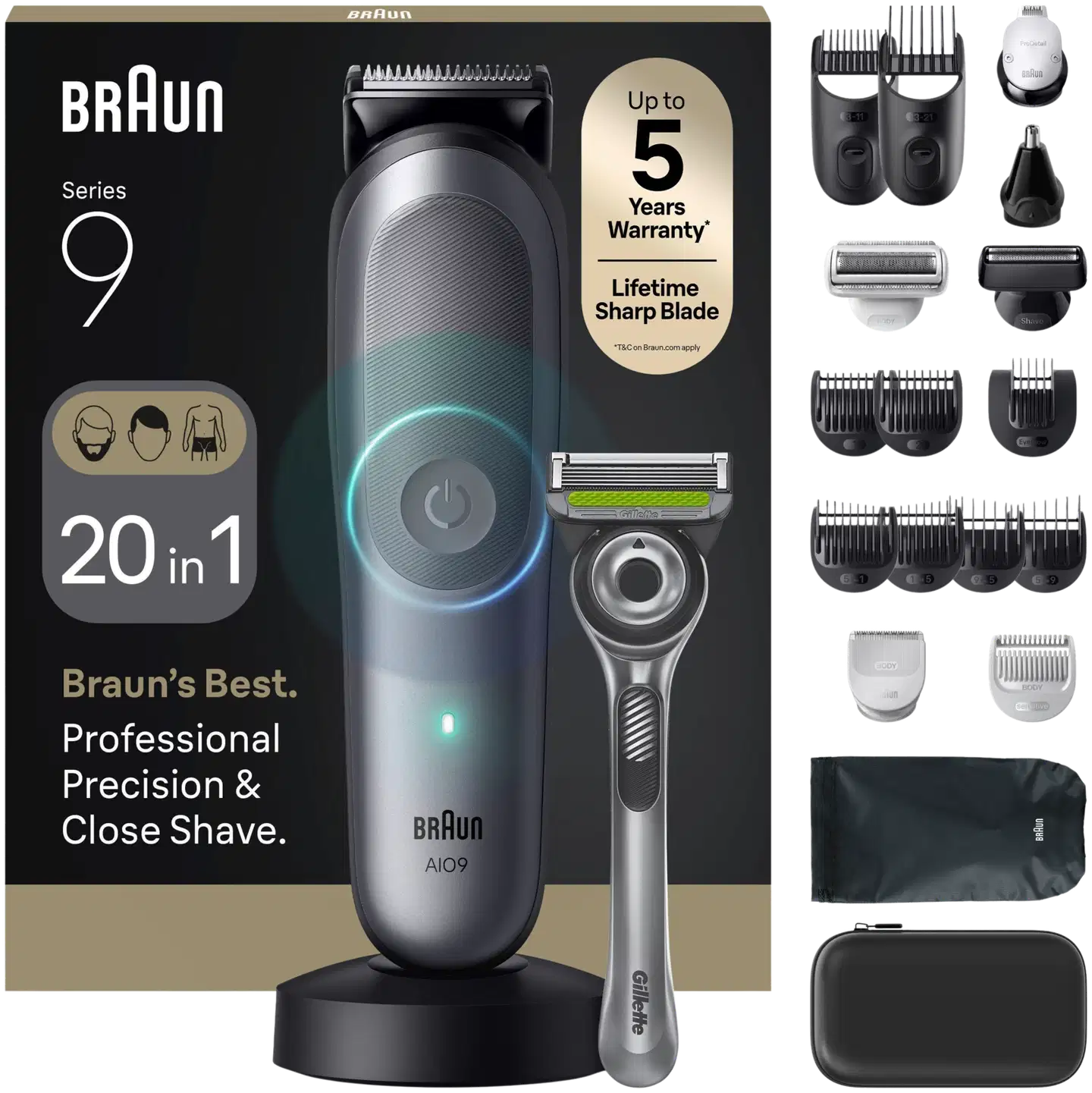 Braun All-in-One 20in1 parranajosetti AIO9540 - 1