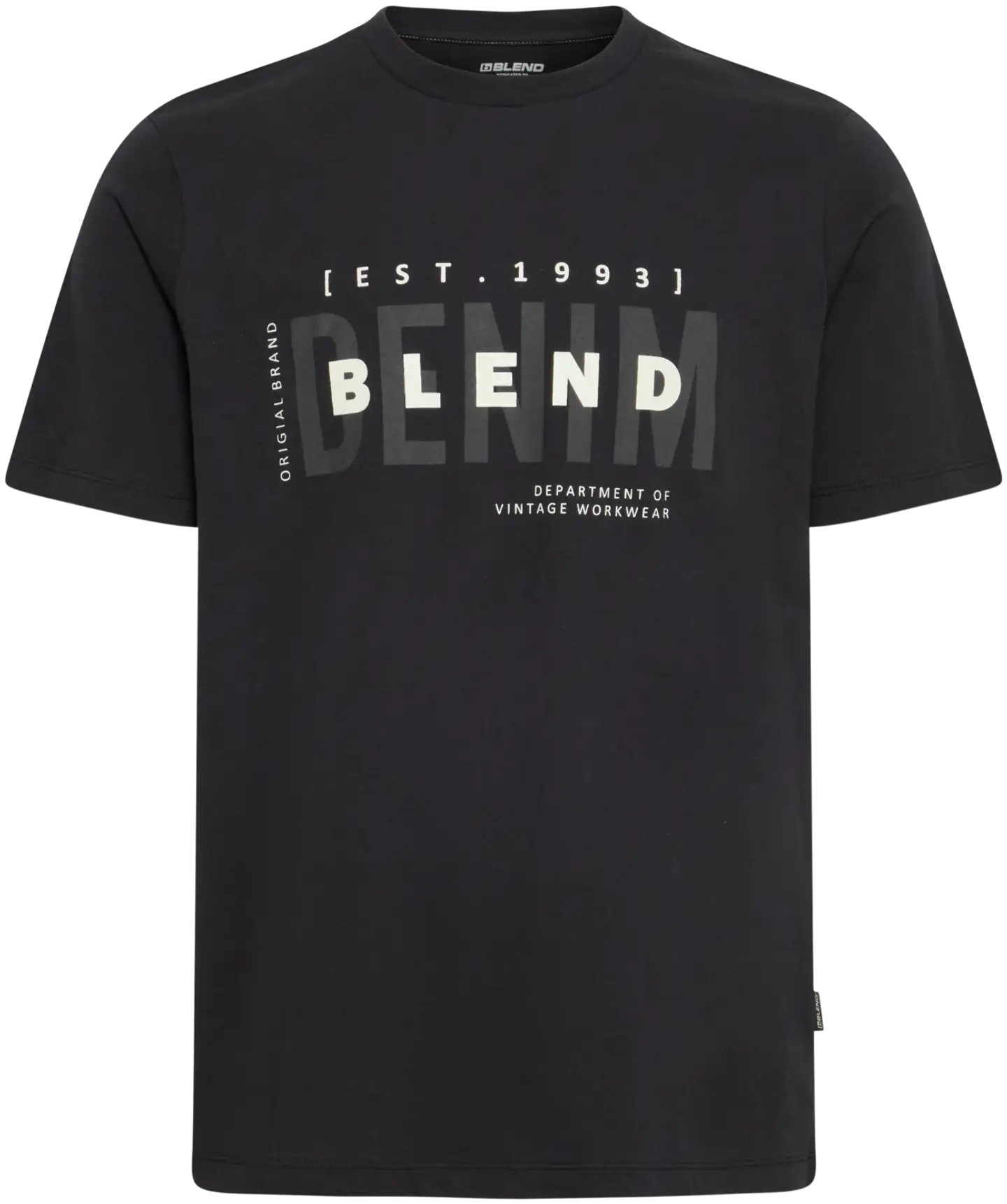 Blend miesten t-paita Bhkiman denim logo - BLACK - 1