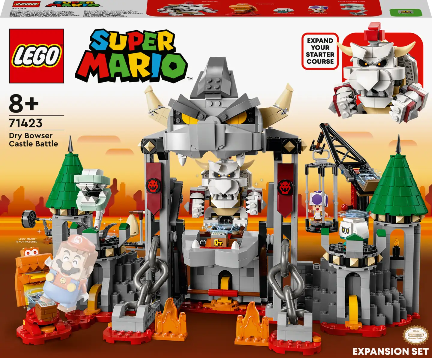 LEGO® Super Mario™ 71423 Dry Bowserin taistelu linnassa ‑laajennussarja - 1