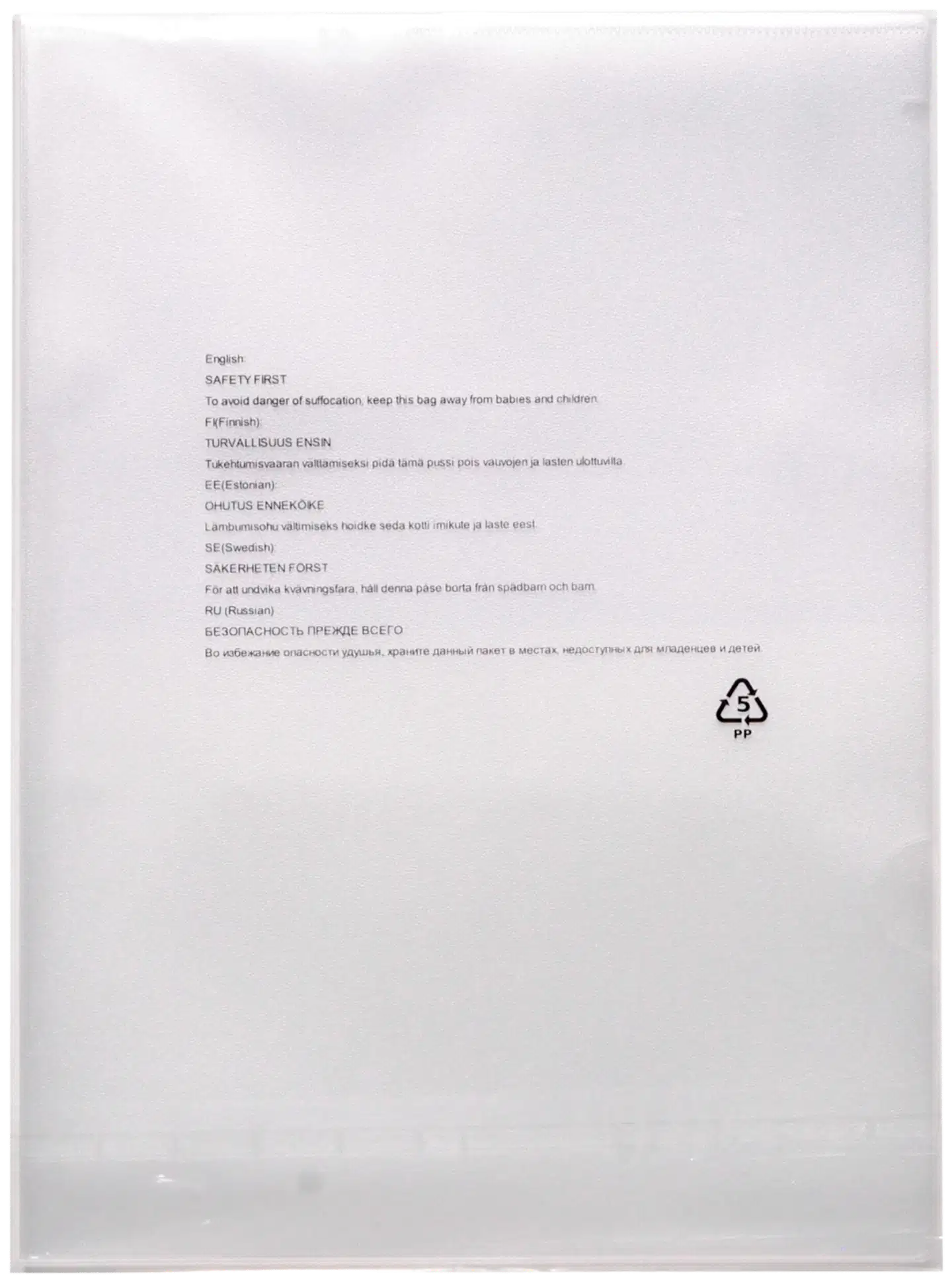 Muovitasku A4 10 kpl - 3