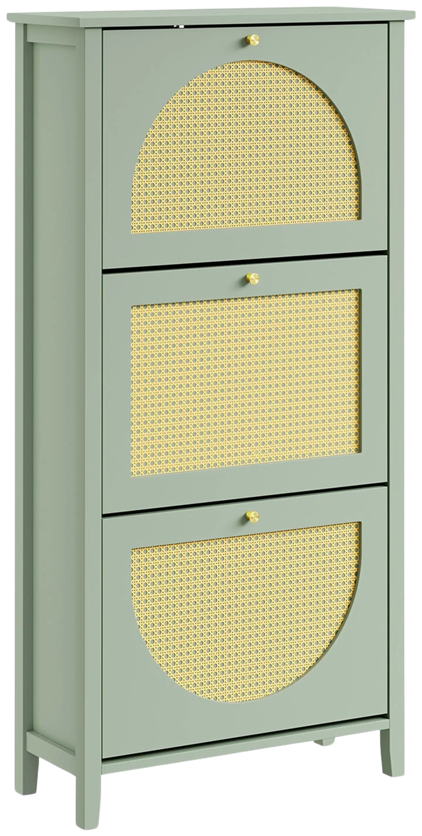 SoBuy kenkäkaappi vihreä FSR222-GR - 3