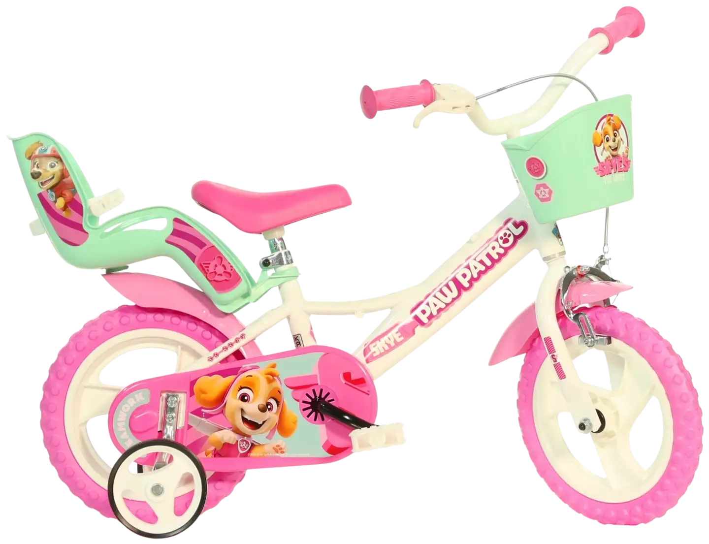 Paw Patrol 12" polkupyörä 1-vaihde valkoinen - 1