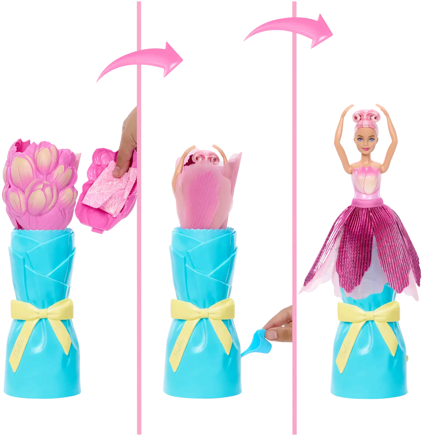 Barbie Flower Surprise doll pinkki - 5