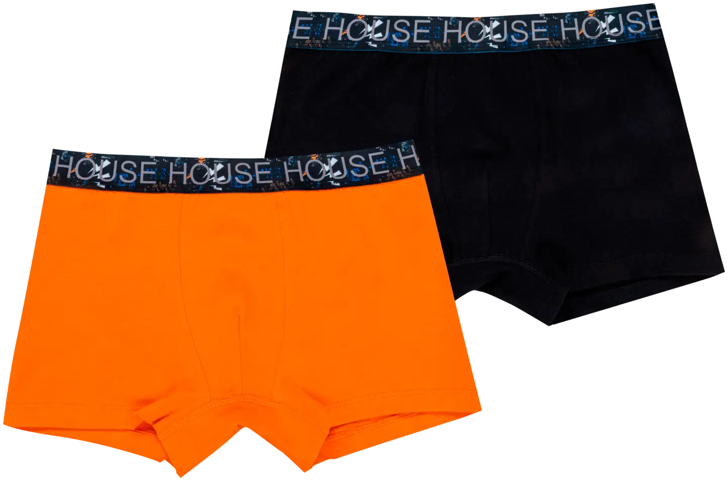 House lasten bokserit 231H322403 2-pack - Black/Orange - 1