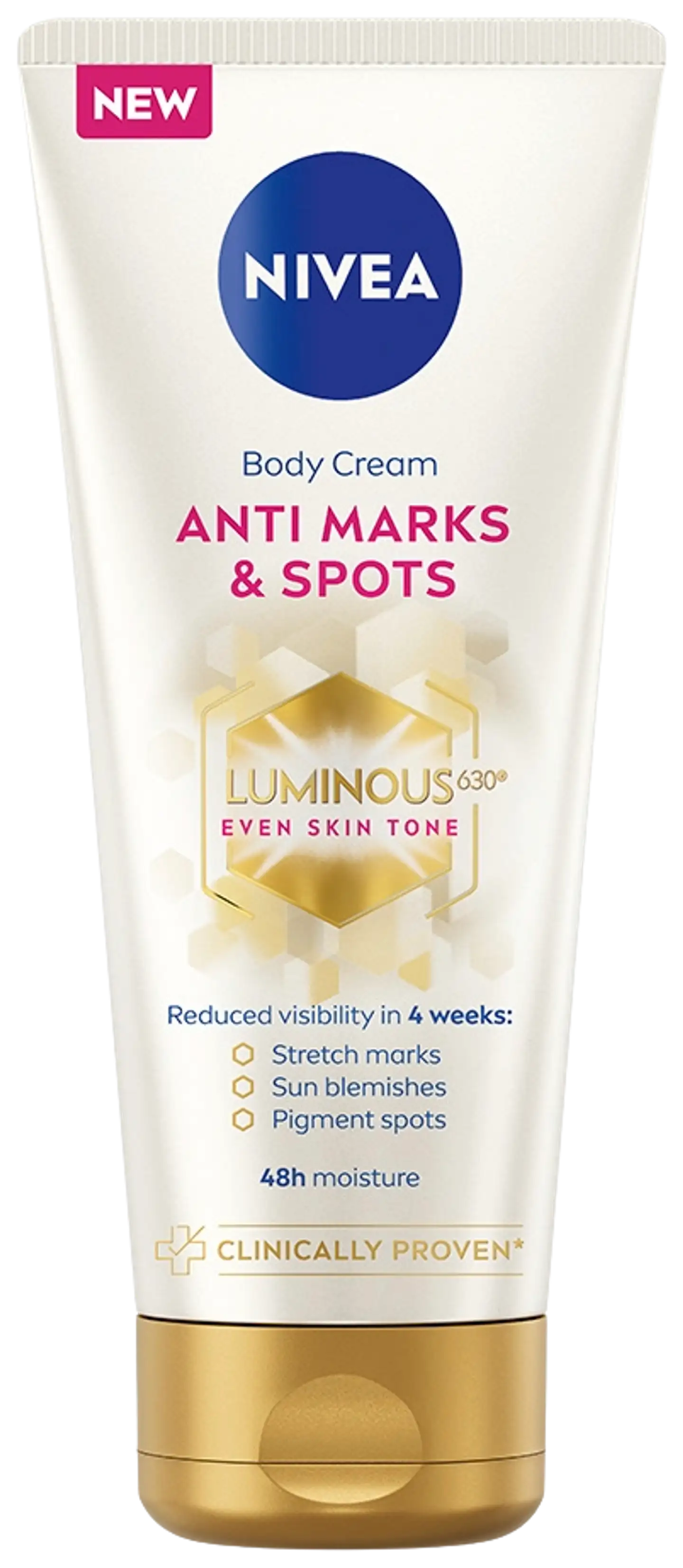 NIVEA 200ml Luminous630 Anti Marks & Spots Body Cream -vartalovoide