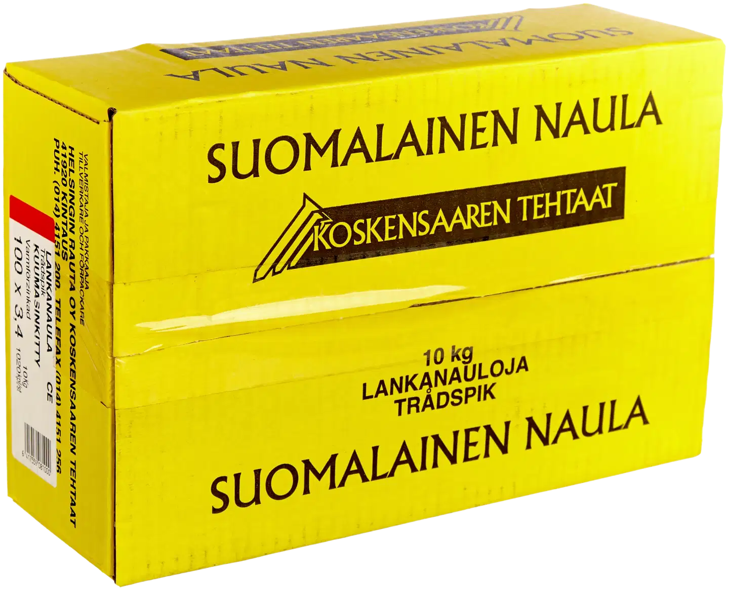 Koskensaaren Tehtaat Lankanaula kuumasink. 10kg 100x3,4mm - 1