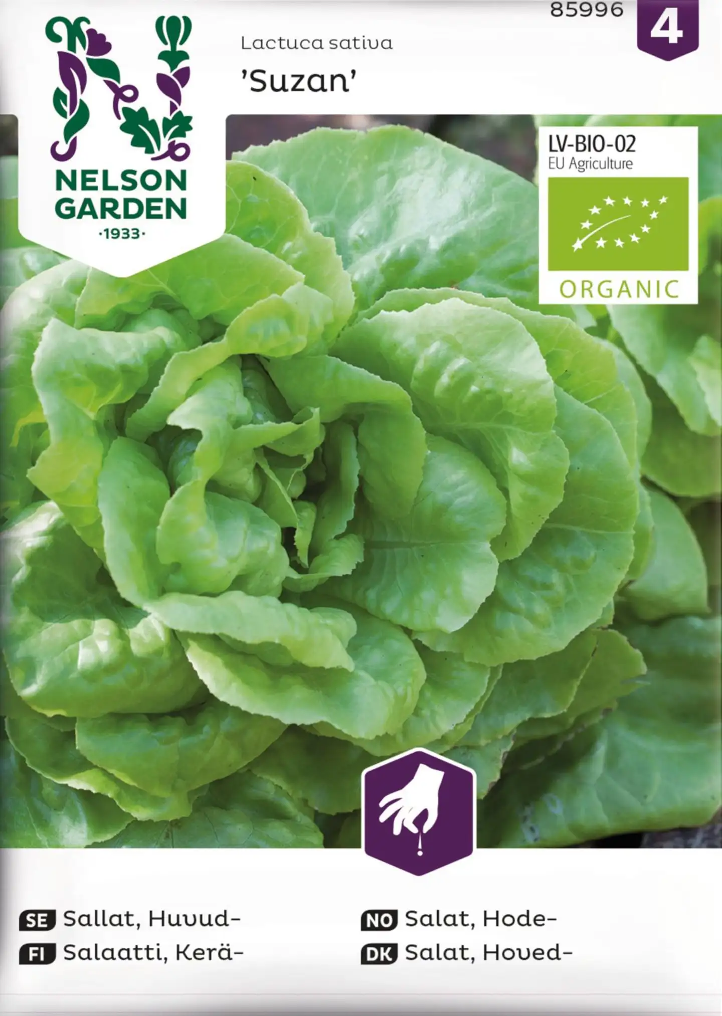 Nelson Garden Salaatti, Kerä-, Suzan, Organic